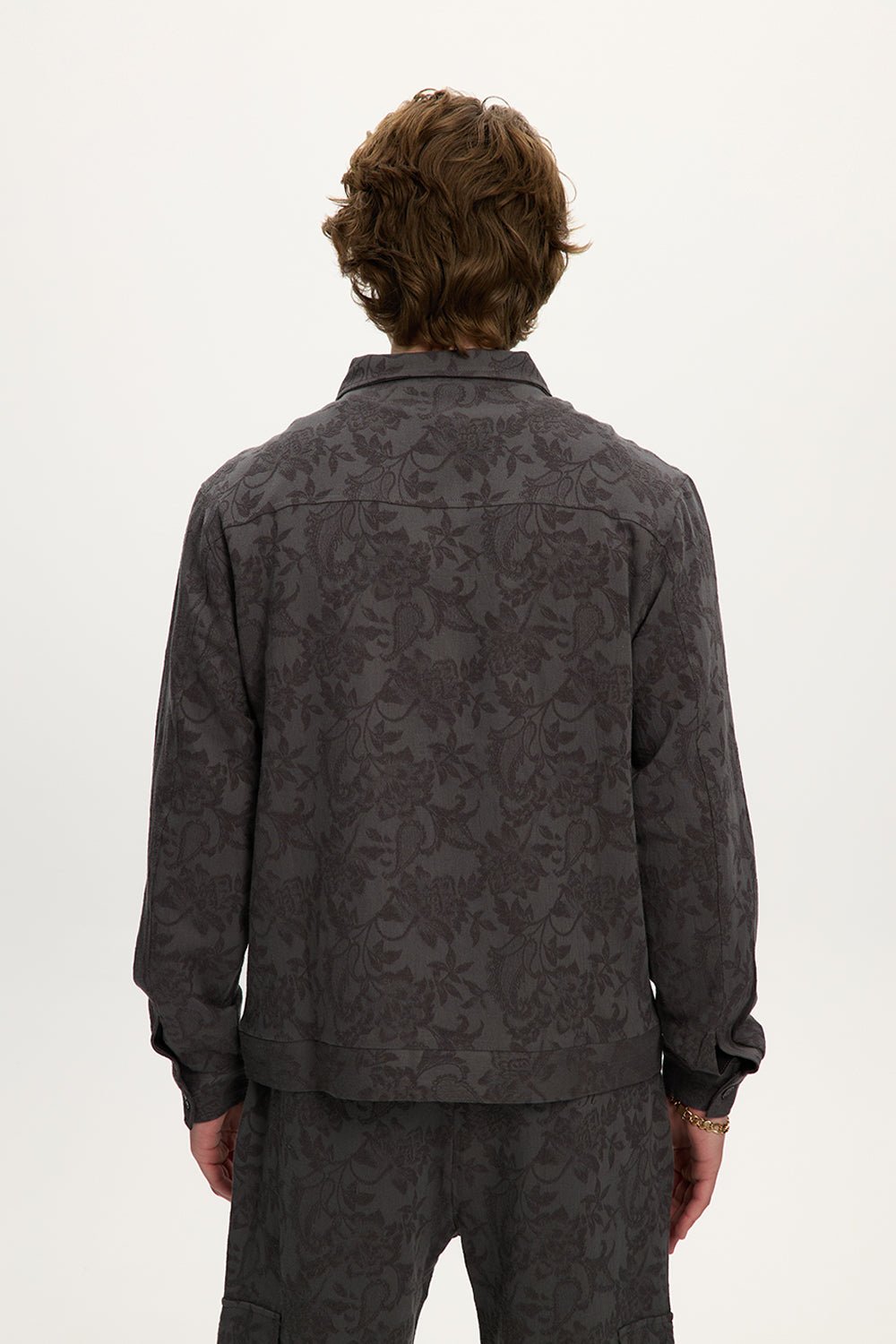 Jacquard Linen Shacket