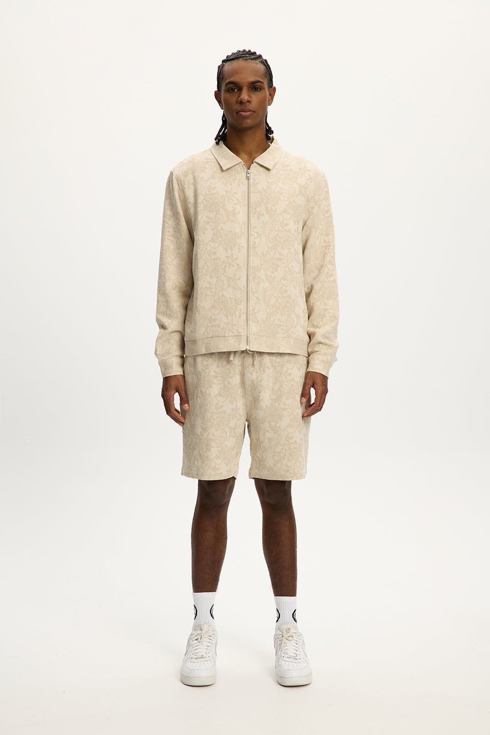 Jacquard Linen Shacket