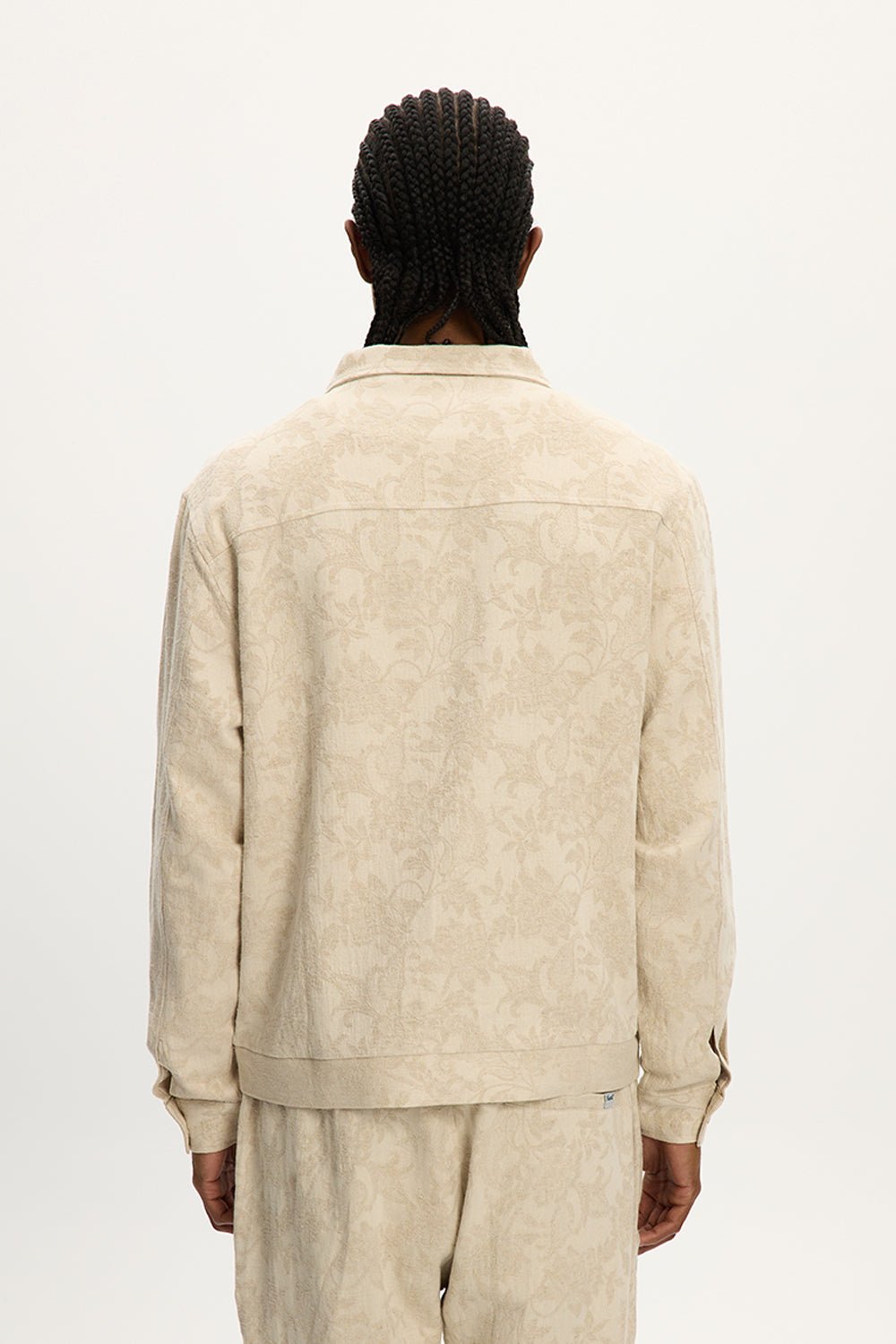 Jacquard Linen Shacket