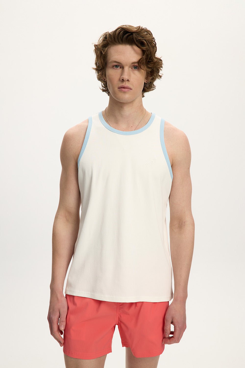 Contrast Essential Rib Tank Top