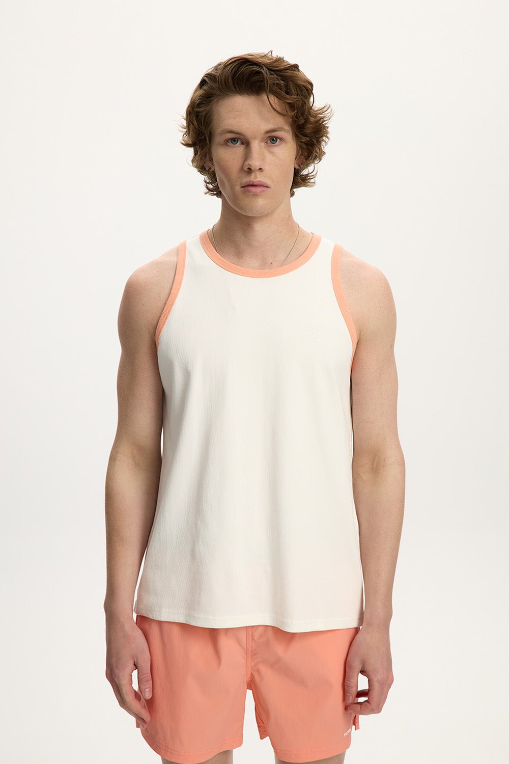 Contrast Essential Rib Tank Top