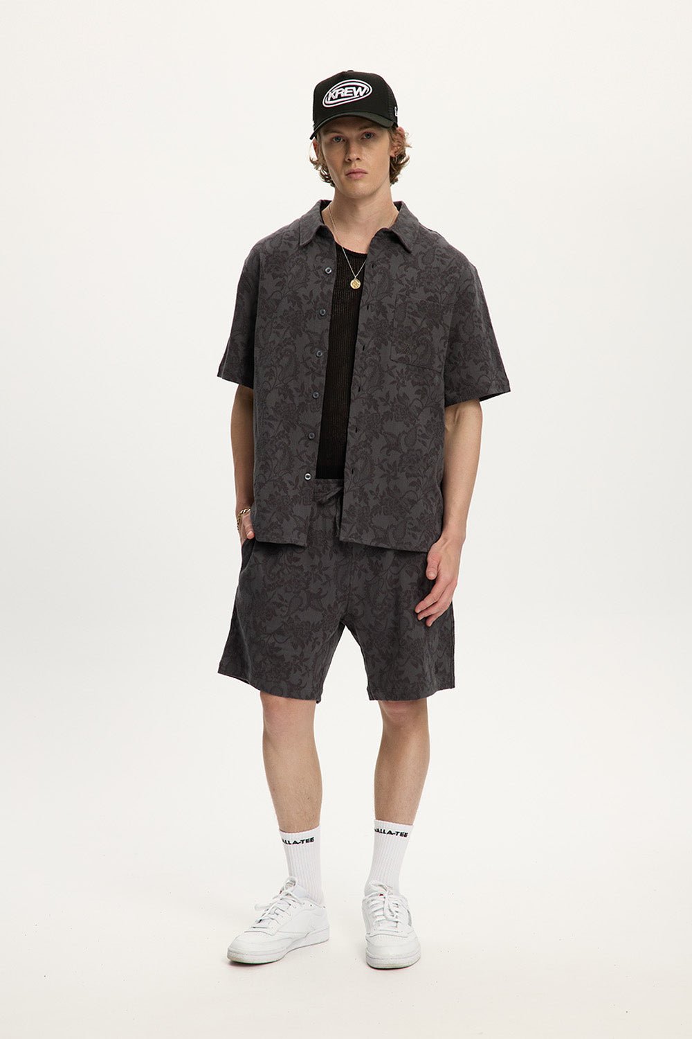 Jacquared Linen Shirt