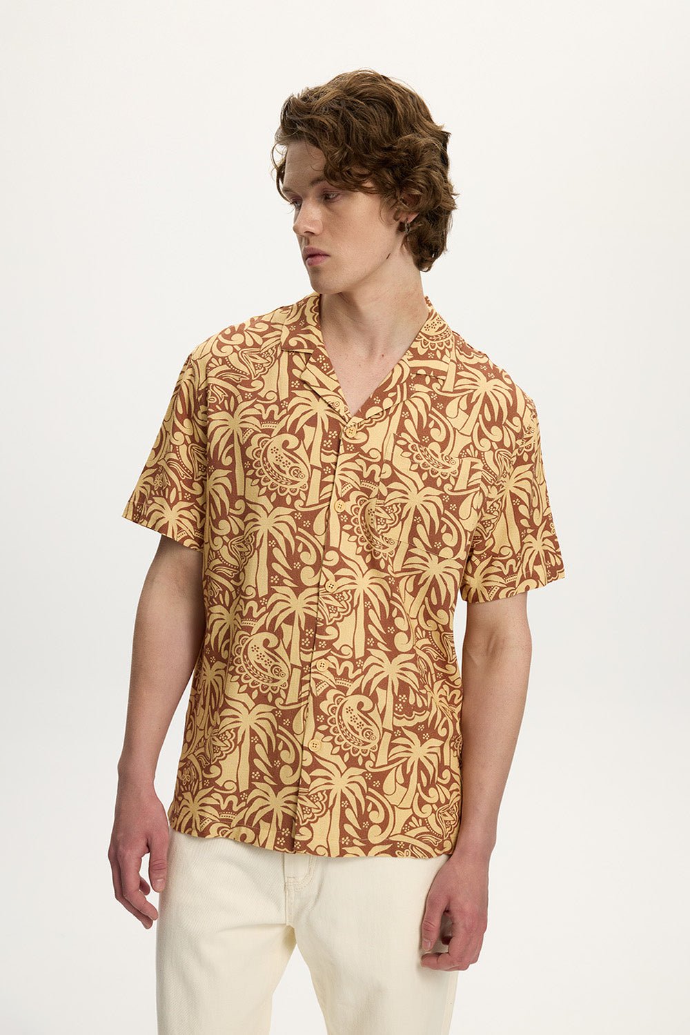 Linen Printed Yacht Shirt 2.0