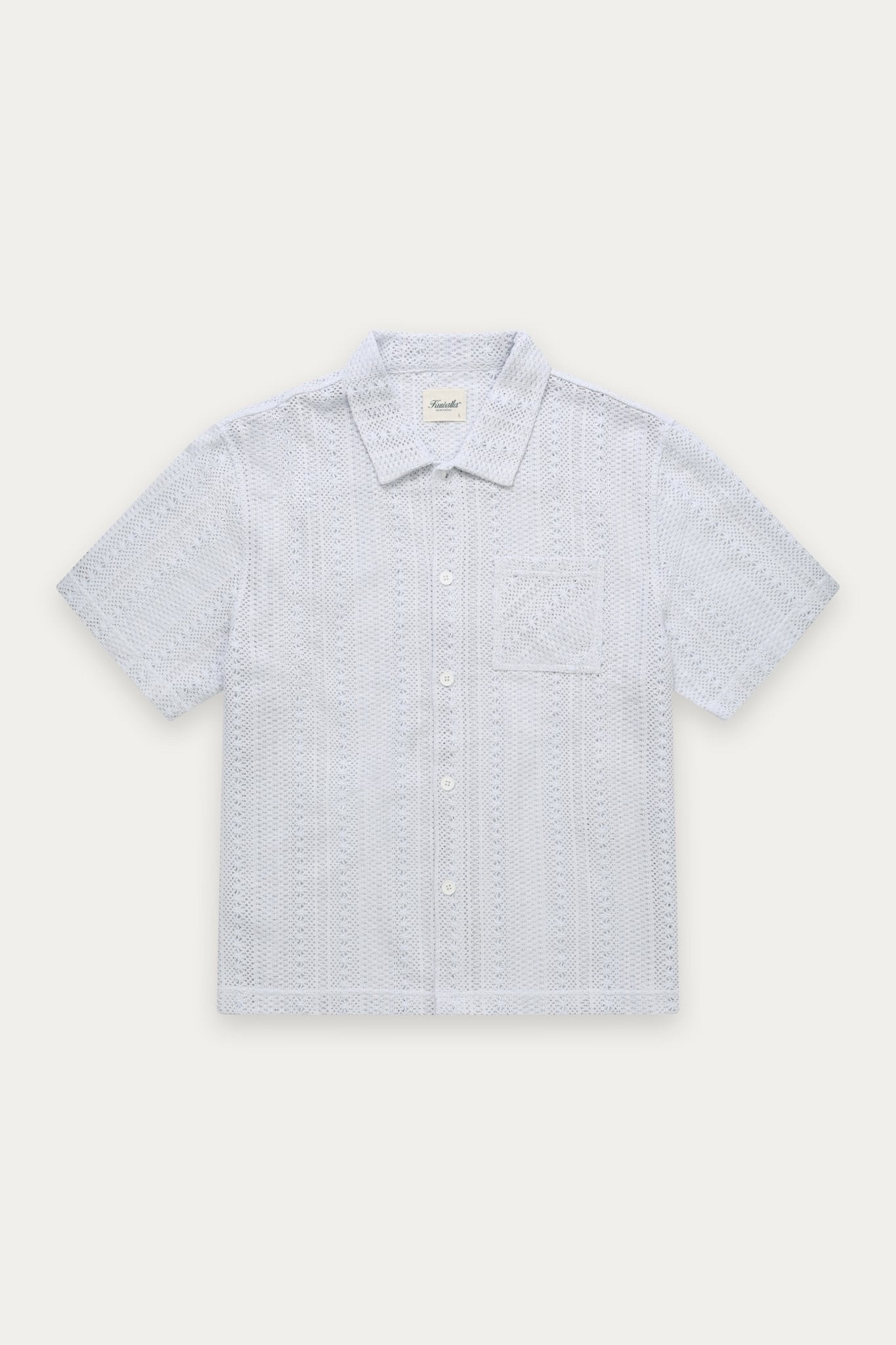 Chemise coupe droite en crochet