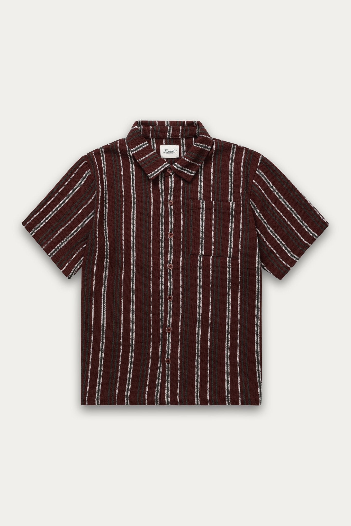 Chemise rayée texturée