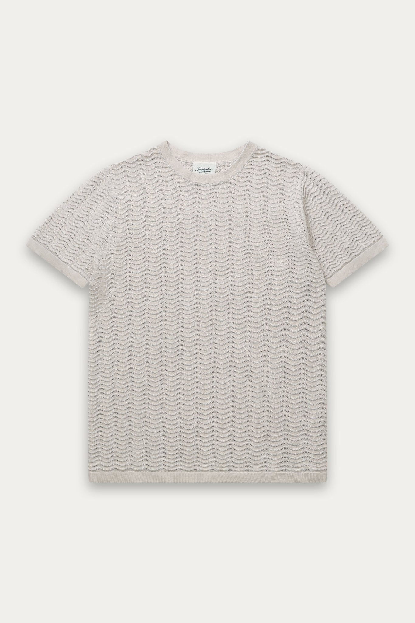 T-shirt en maille ondulée