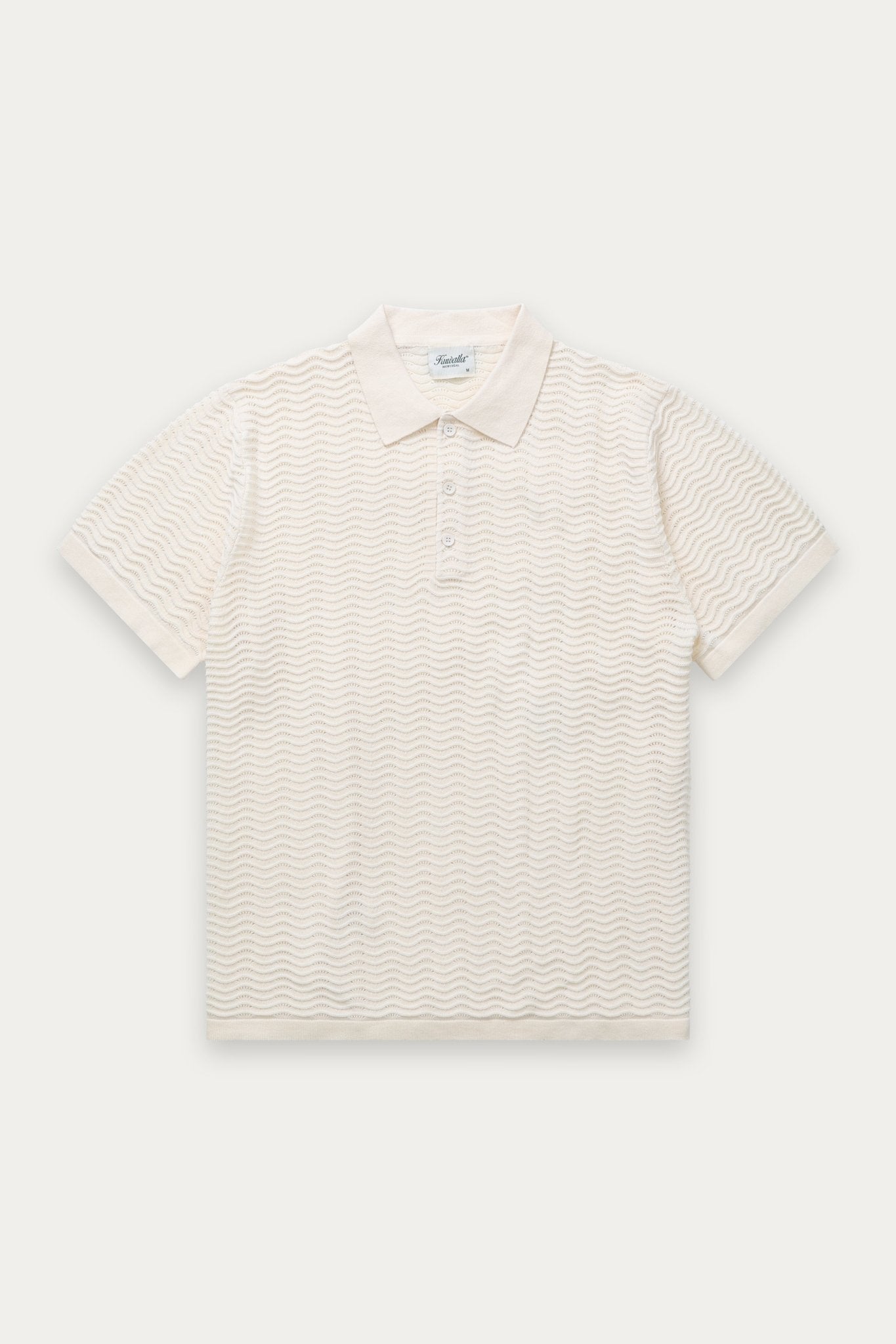 Polo en maille ondulée