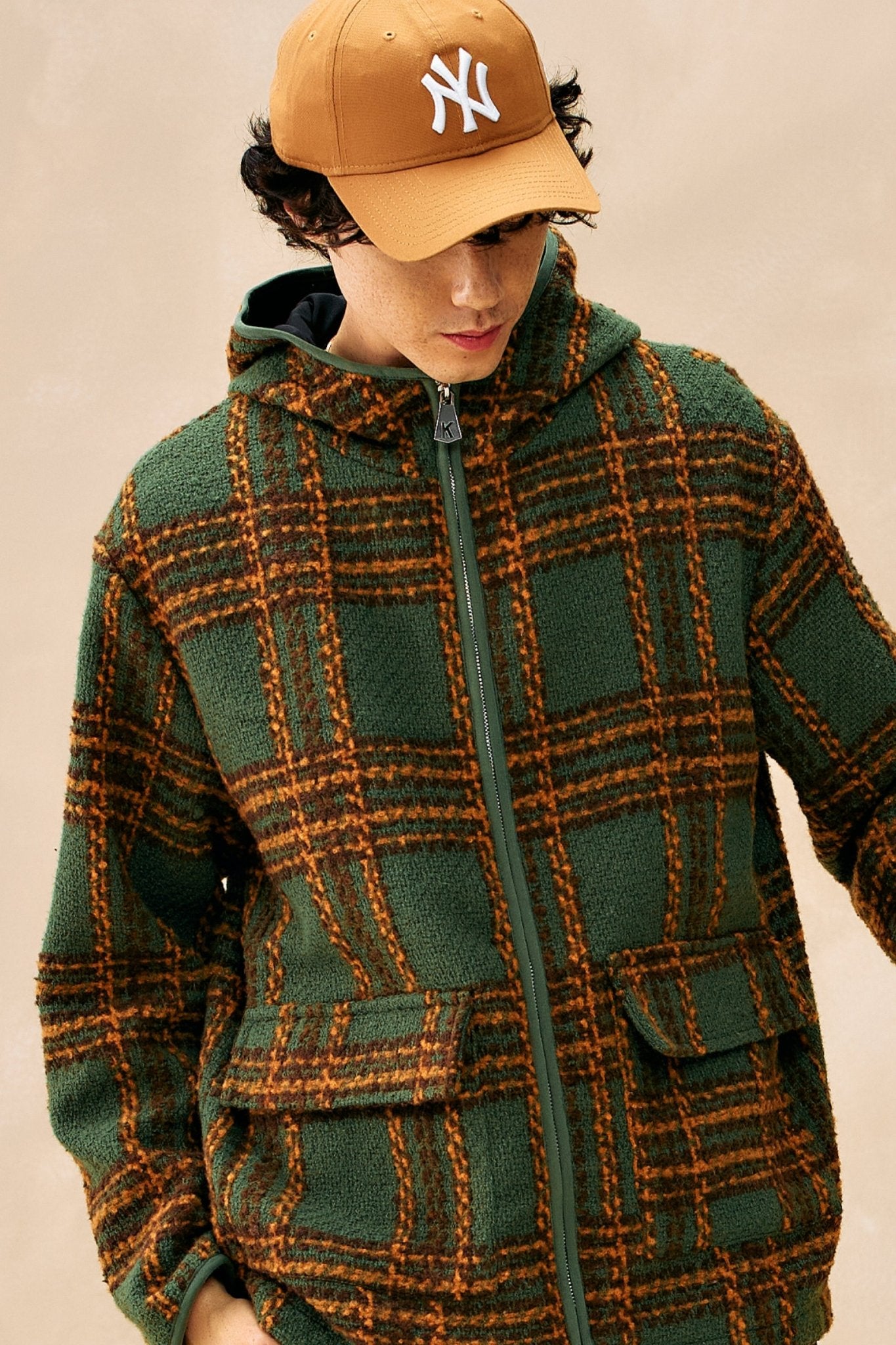 Hooded Plaid Shacket