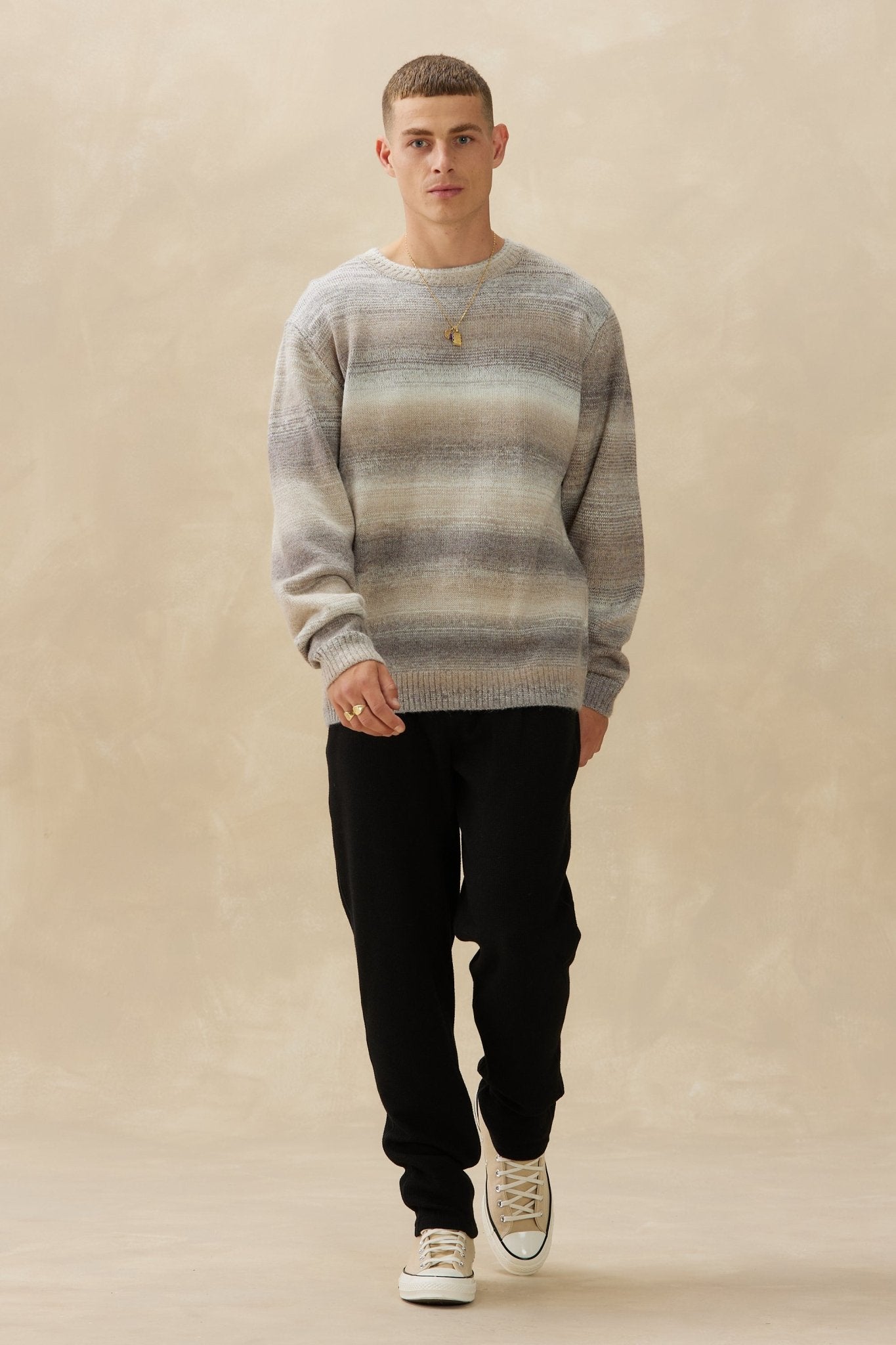 Gradient Knit Crew