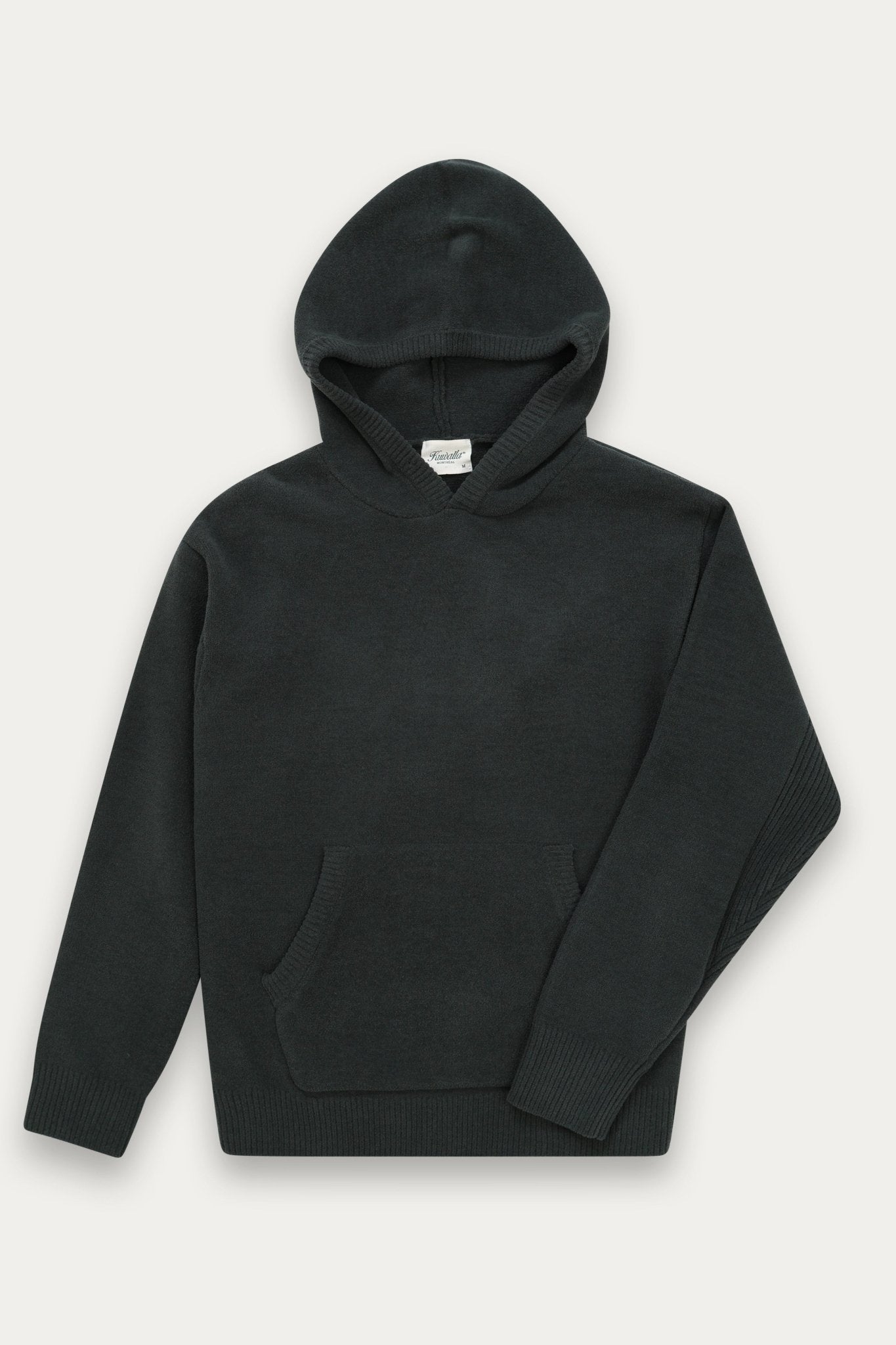 Knitted Zip Hoodie Coffee | KUWALLA TEE