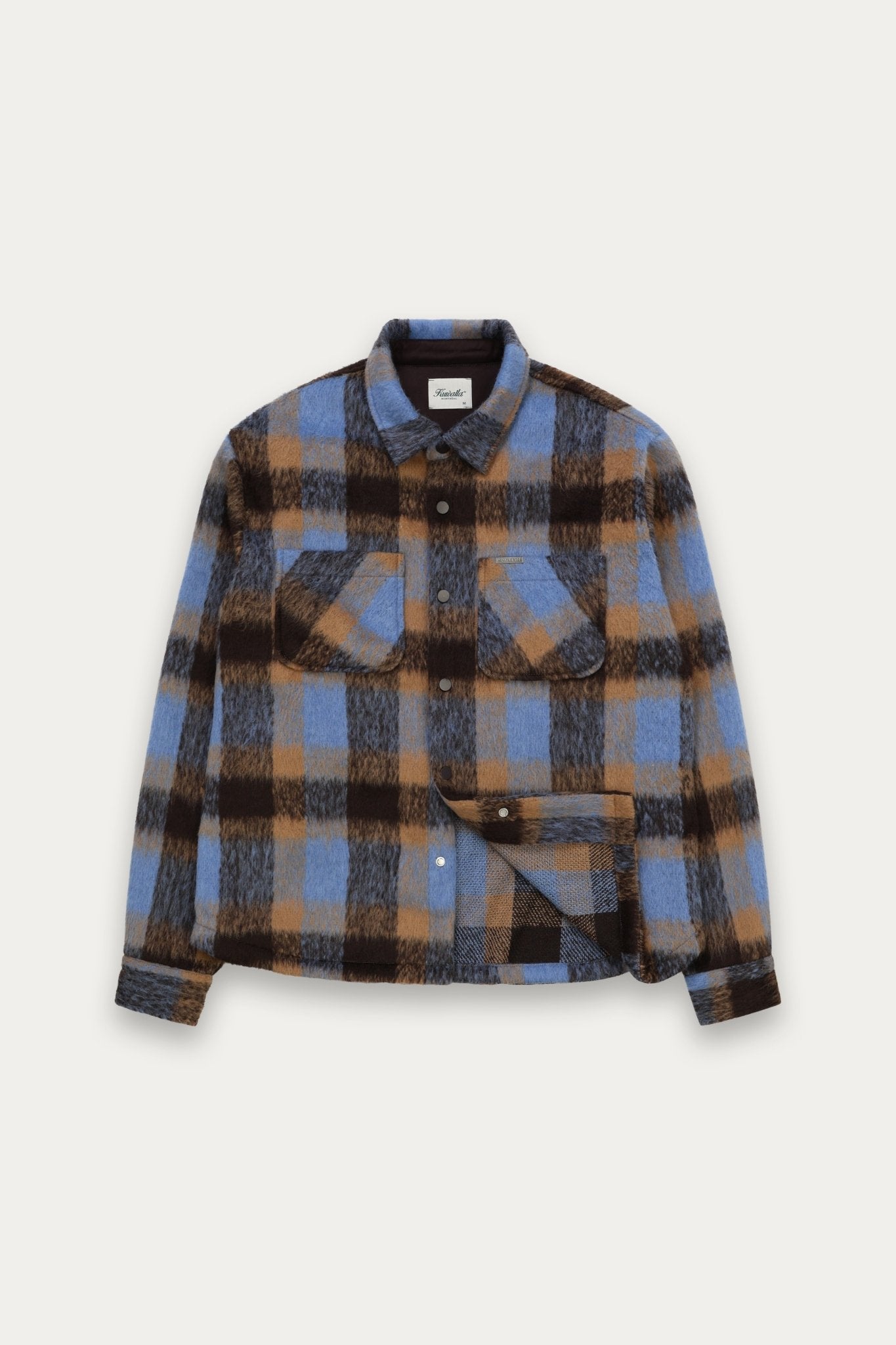 Snap Plaid Overshirt