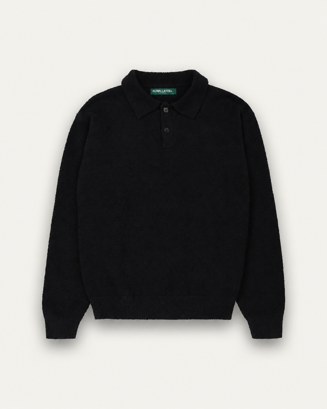 Bouclé Knit Polo