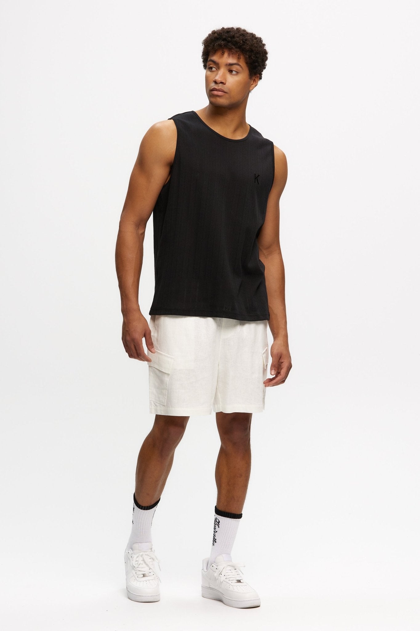 Linen Cargo Short