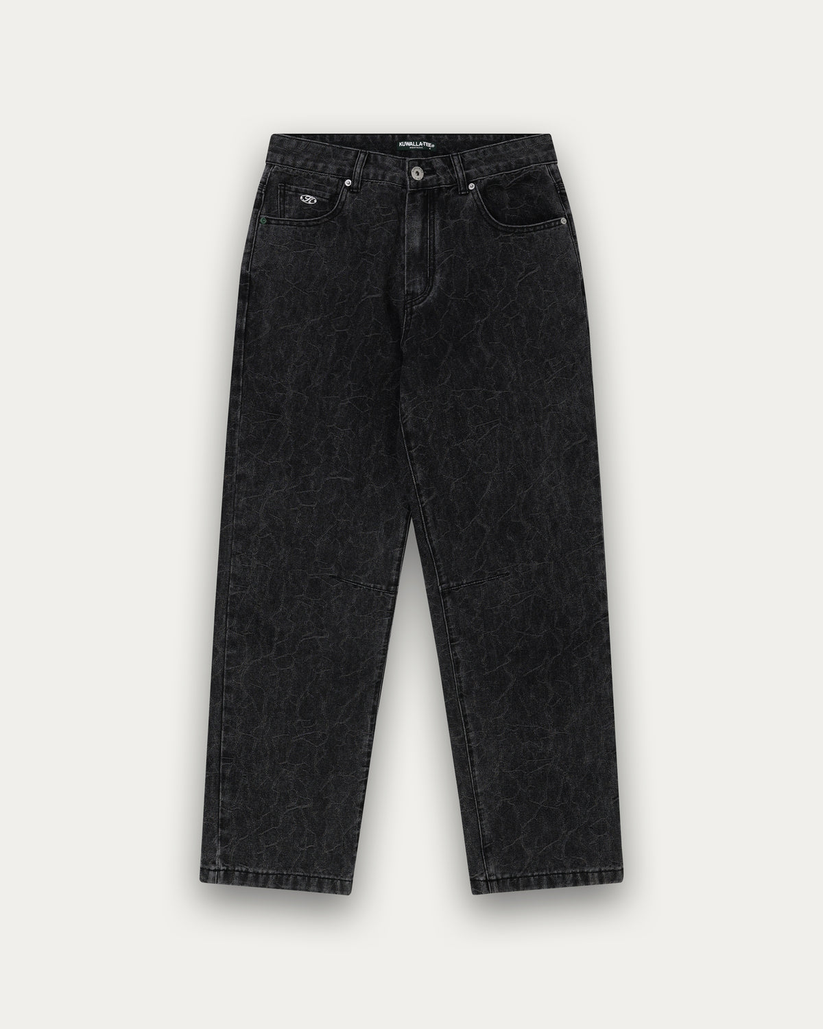 Crinkle Baggy Denim