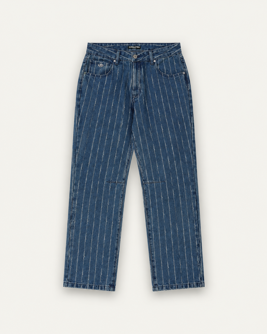 Pinstripe Baggy Denim