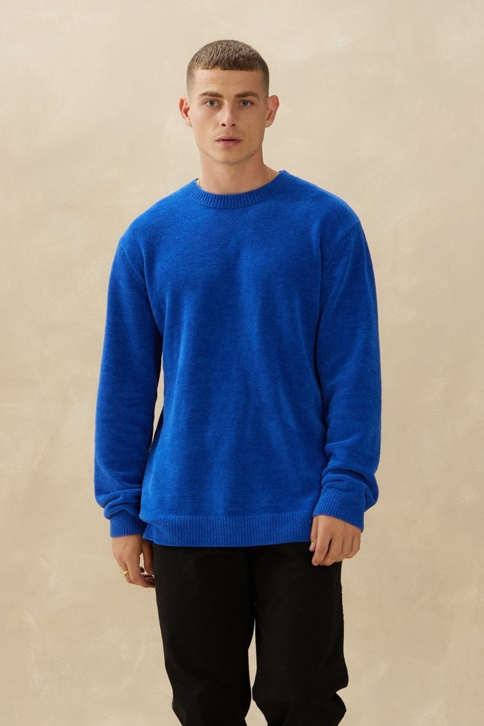 Textured Knit Crew