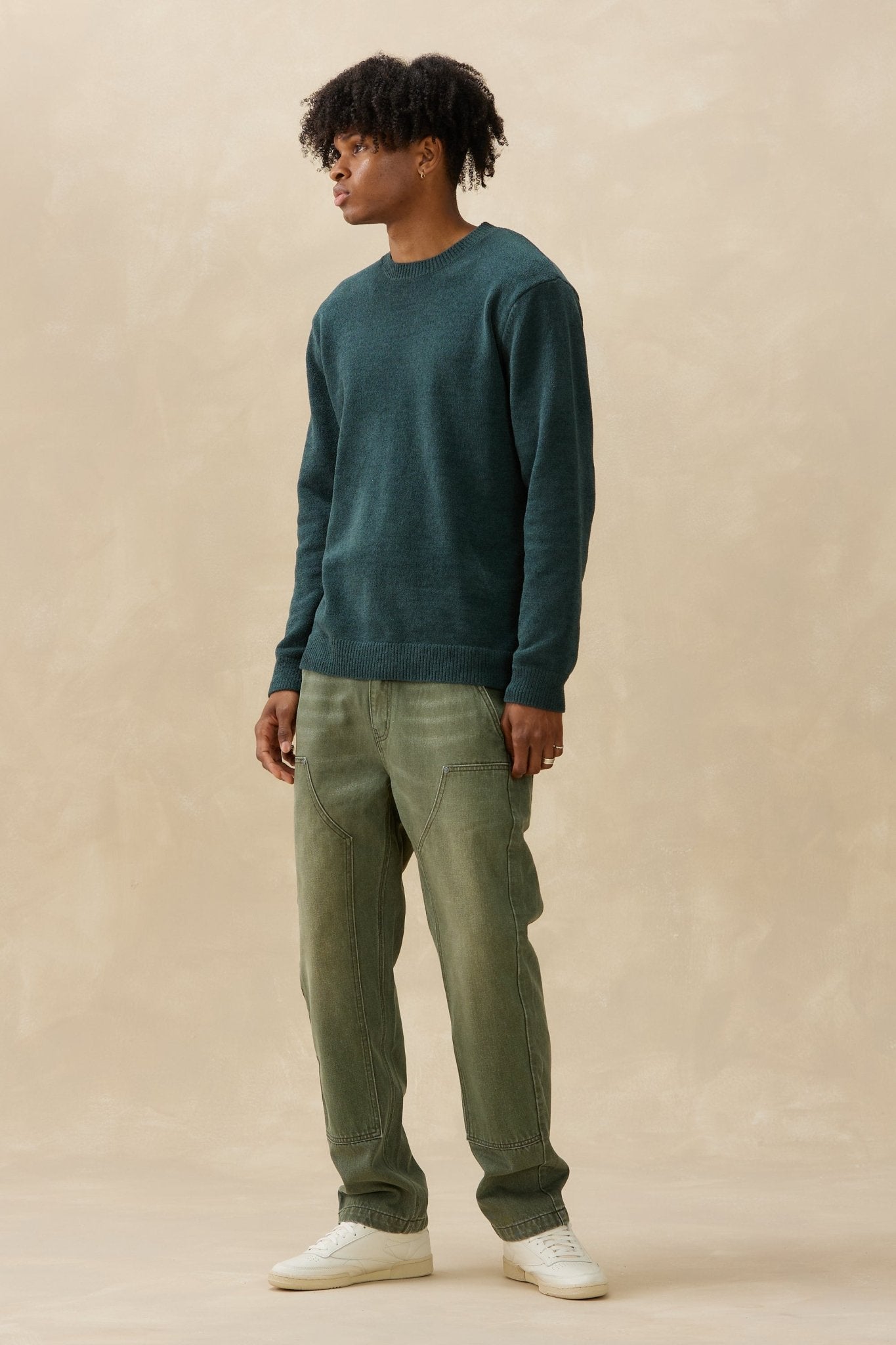 Textured Knit Crew