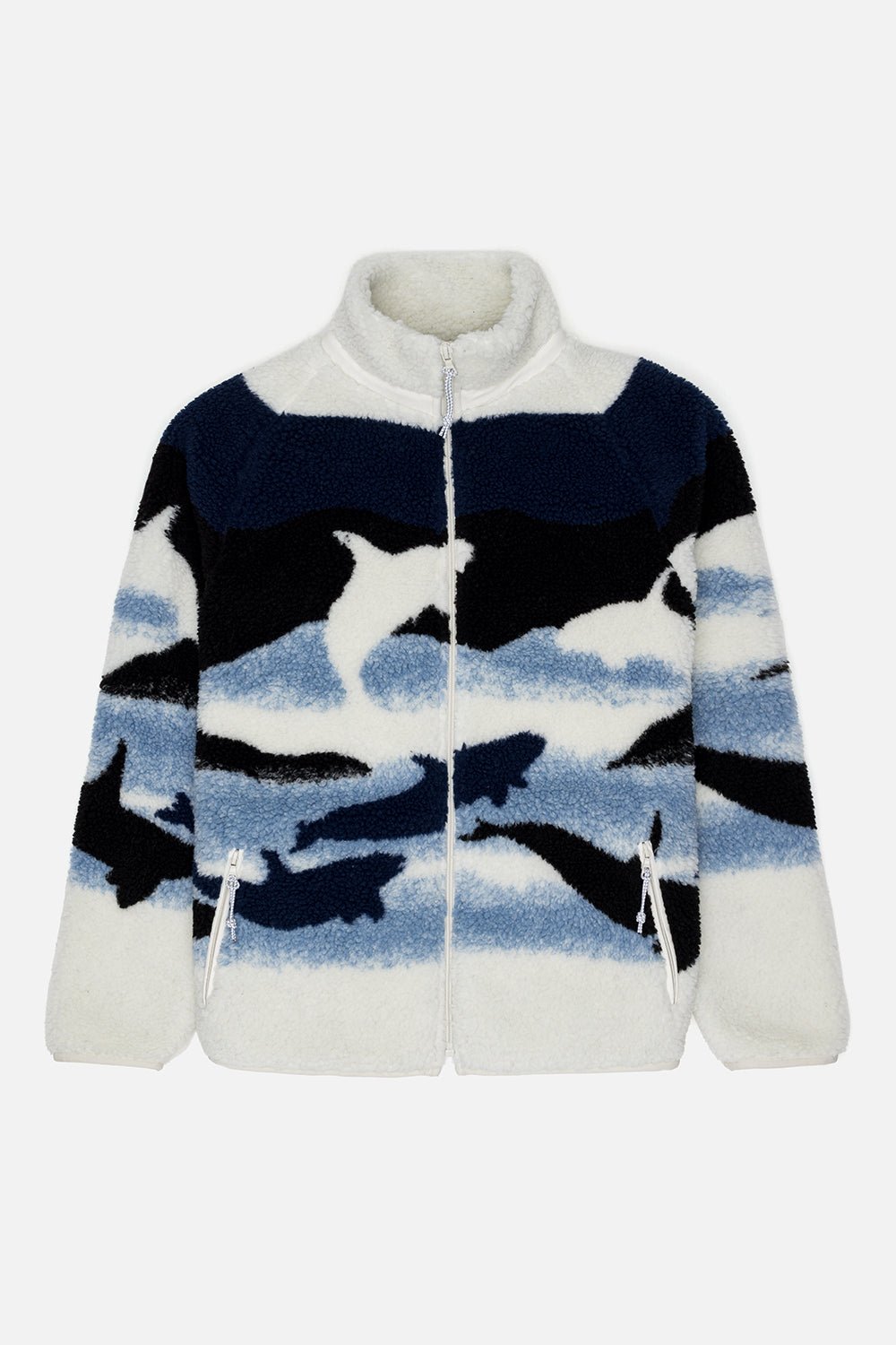 Printed Terry Fleece Jacket