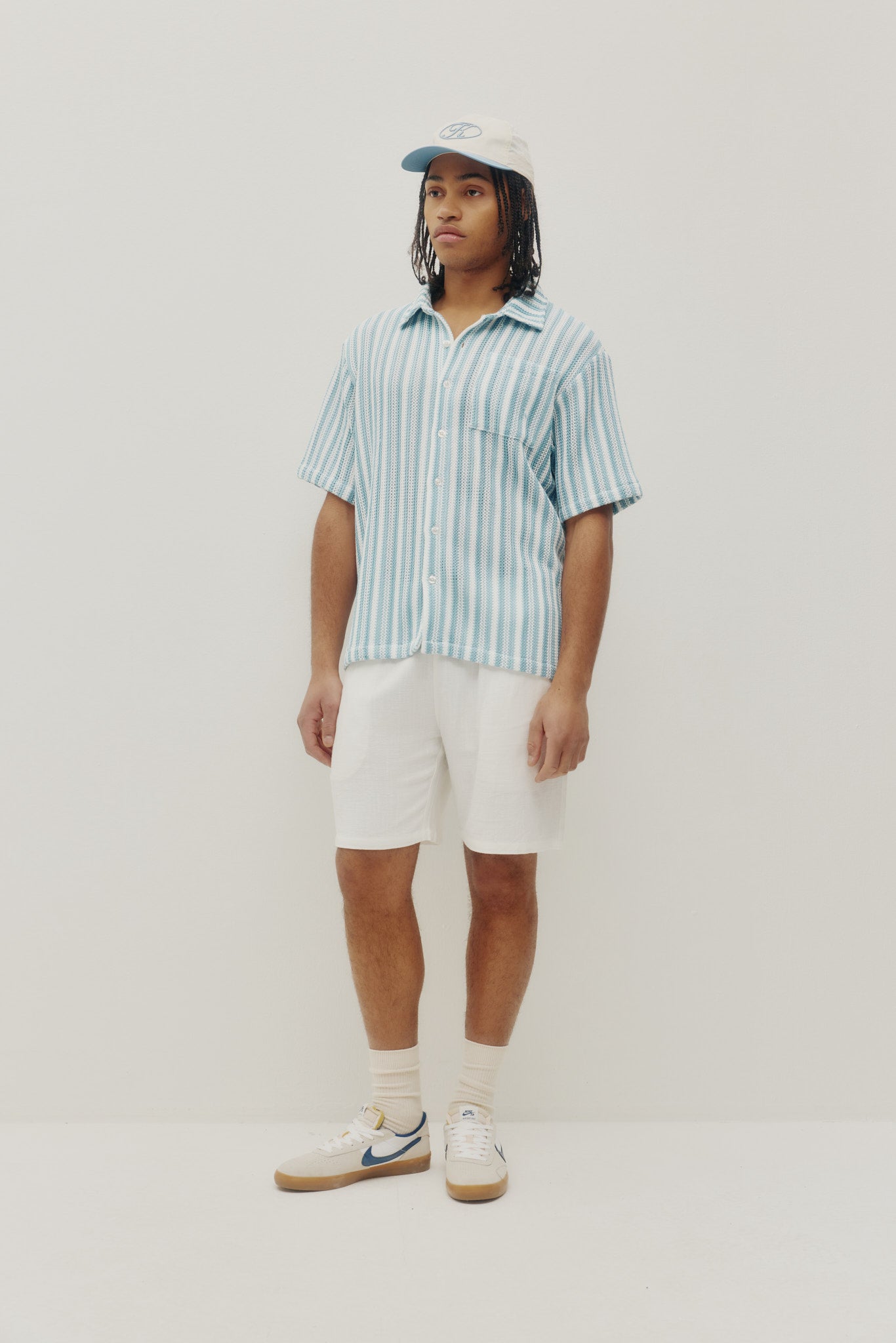 Crochet Stripe Shirt