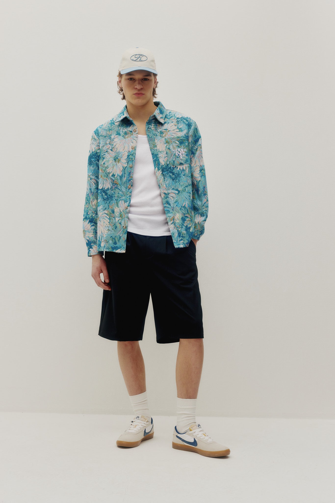 Floral Watercolor Tapestry Shirt