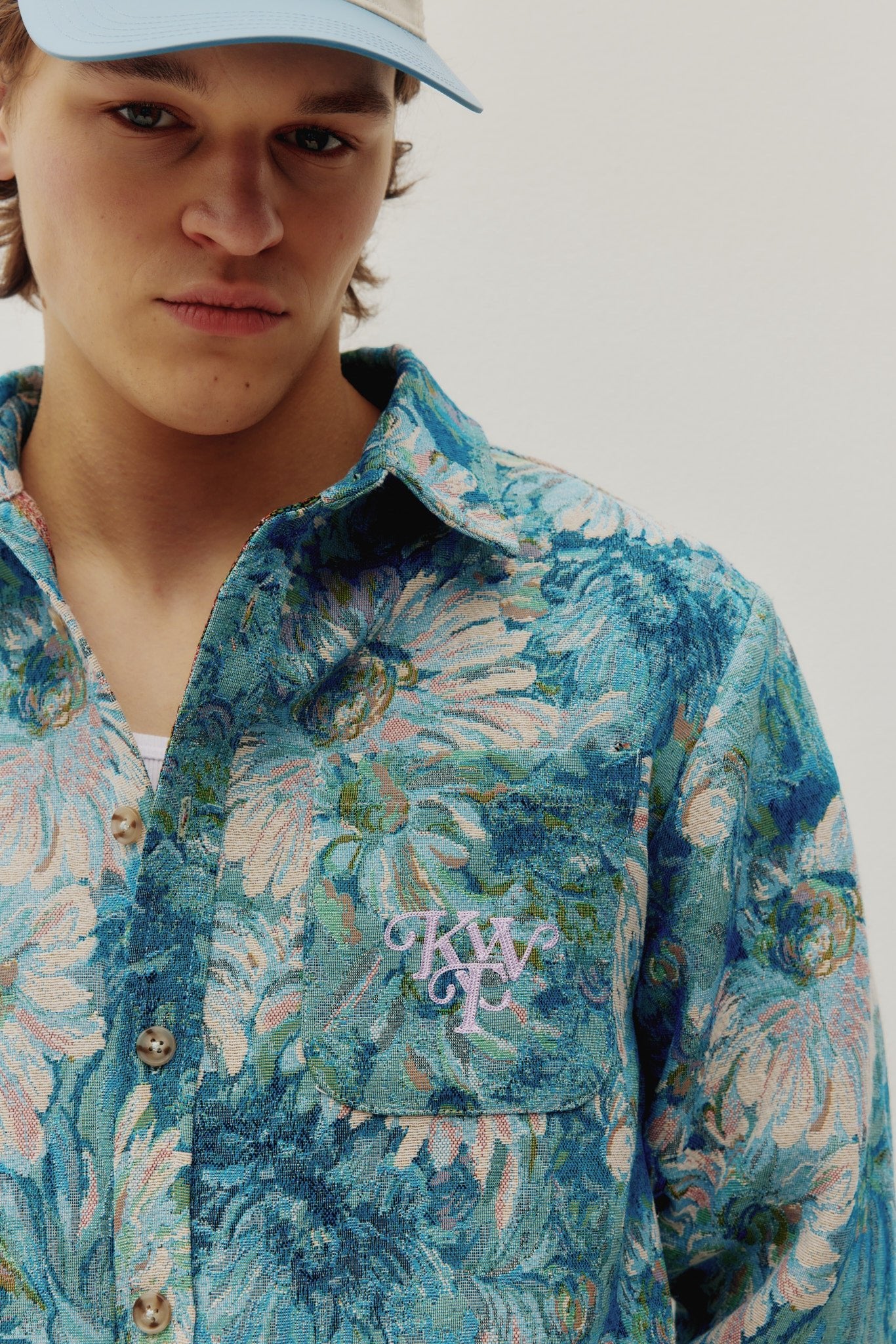 Floral Watercolor Tapestry Shirt