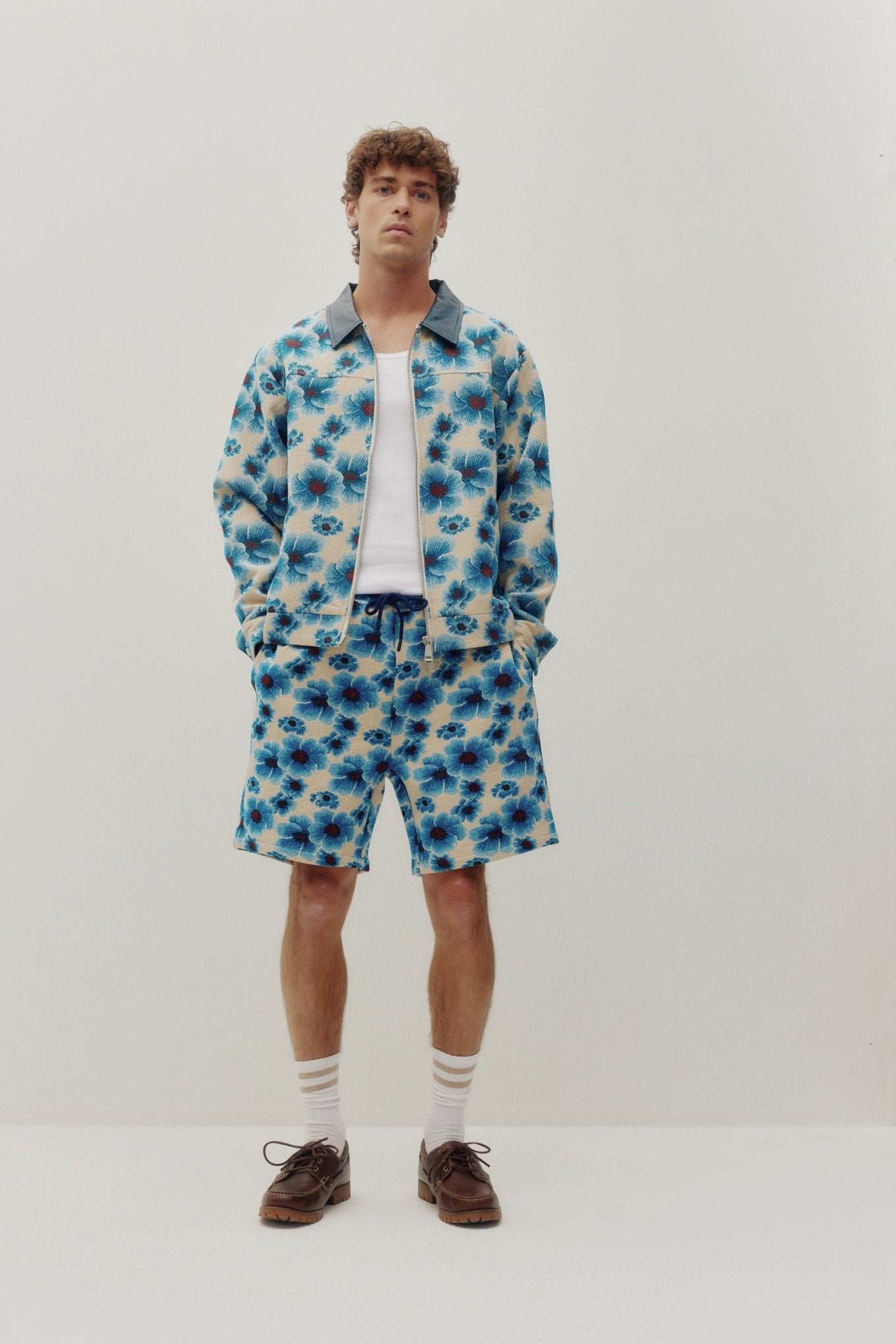Shorts en tapisserie