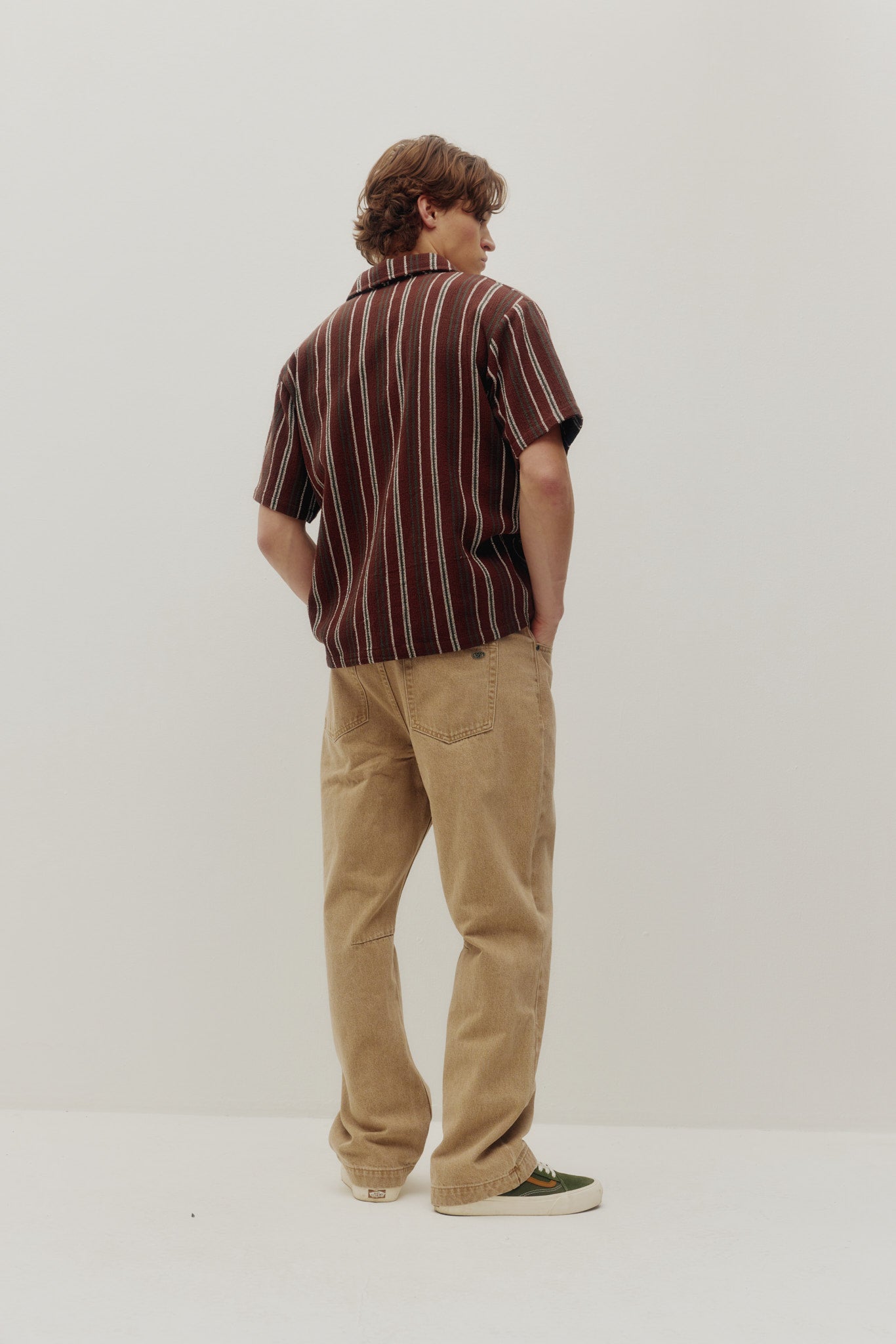 Chemise rayée texturée