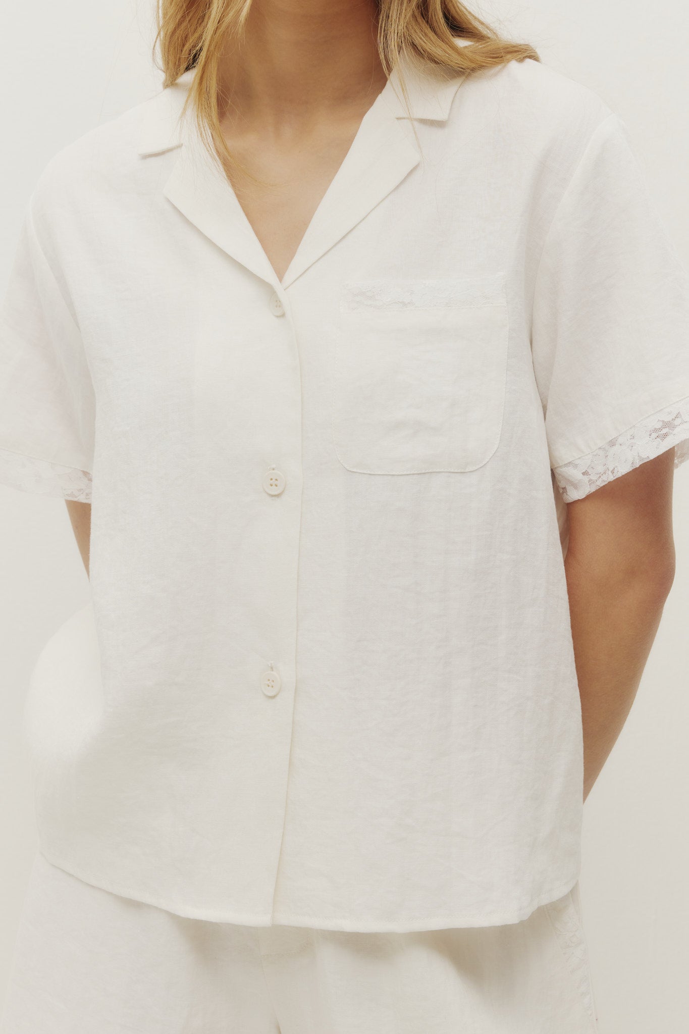 Lace Linen Shirt