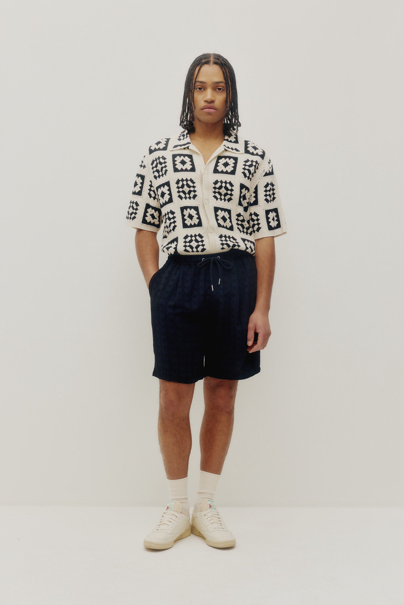 Chemise matelassée tricotée