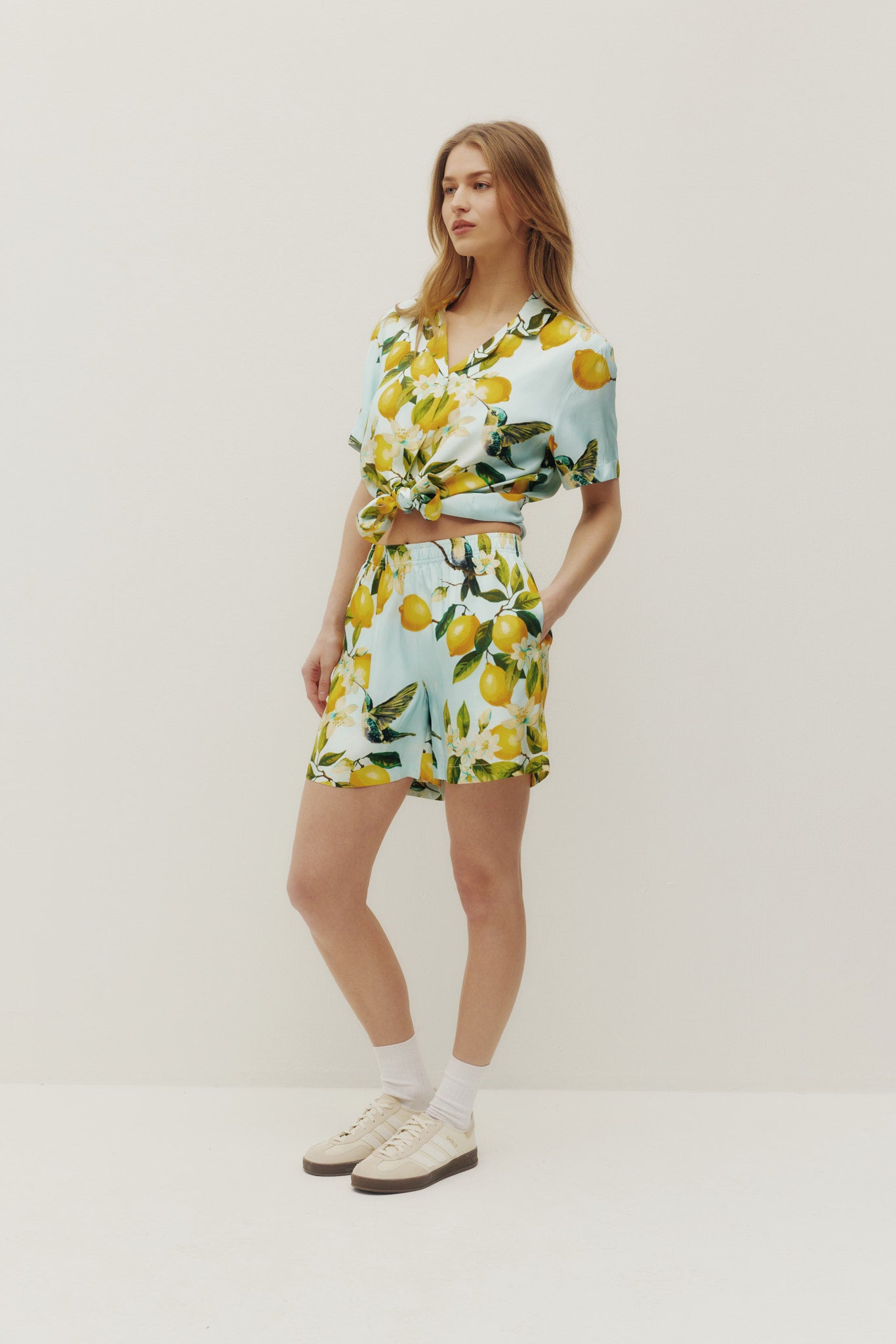 Lemon Hummingbird Shorts