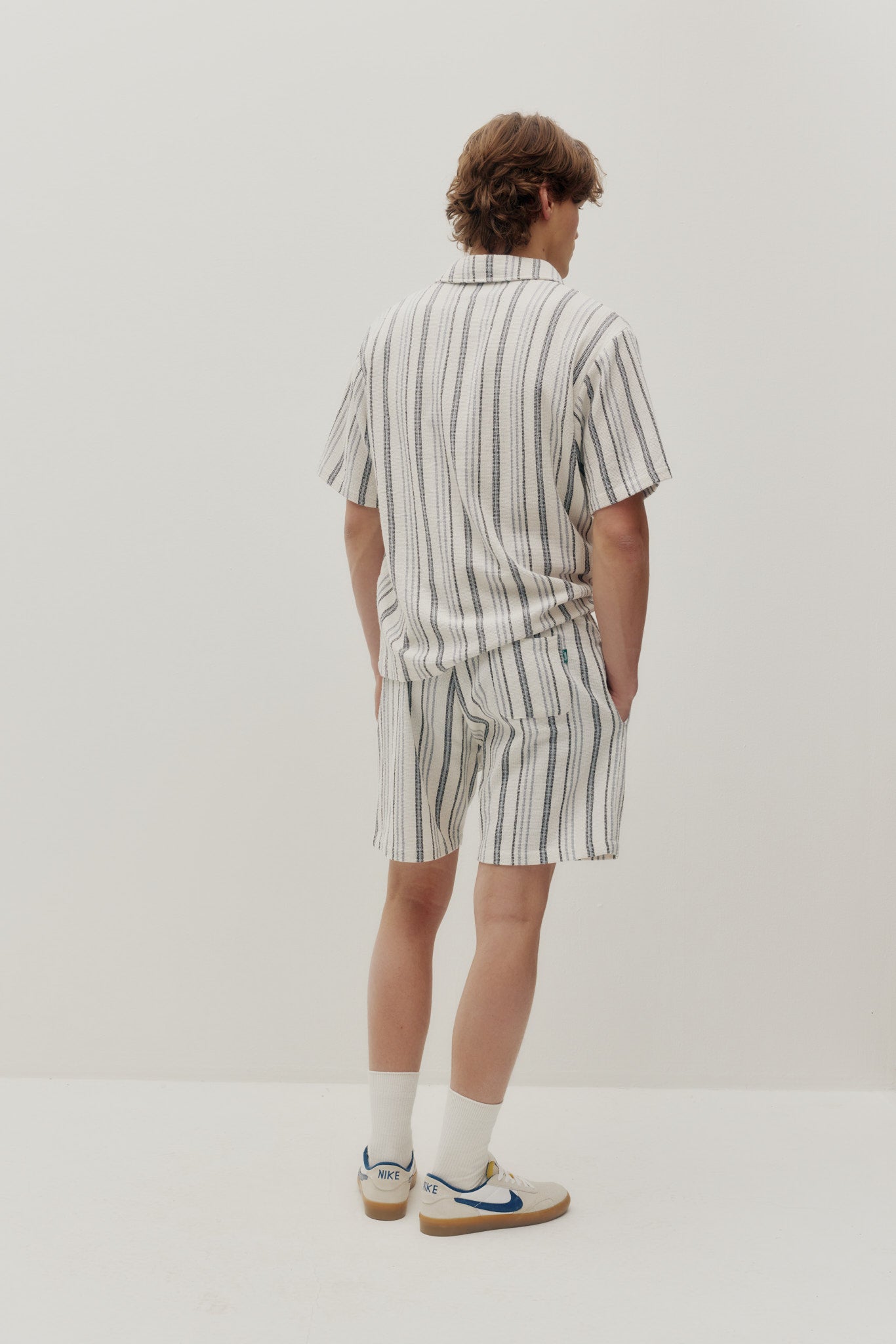 Chemise à rayures texturées