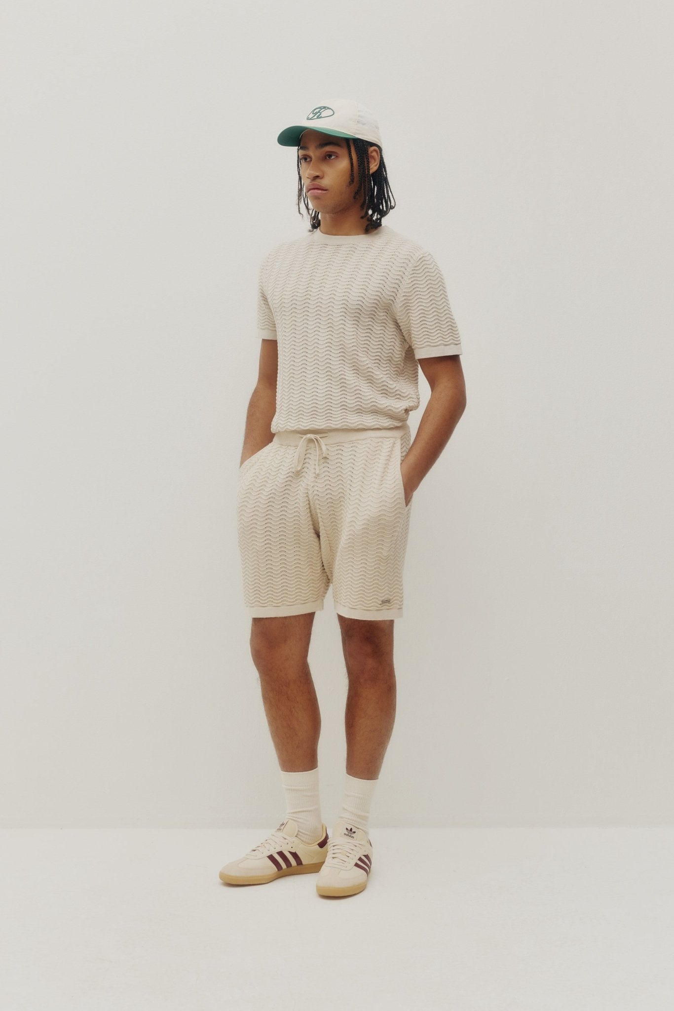 T-shirt en maille ondulée