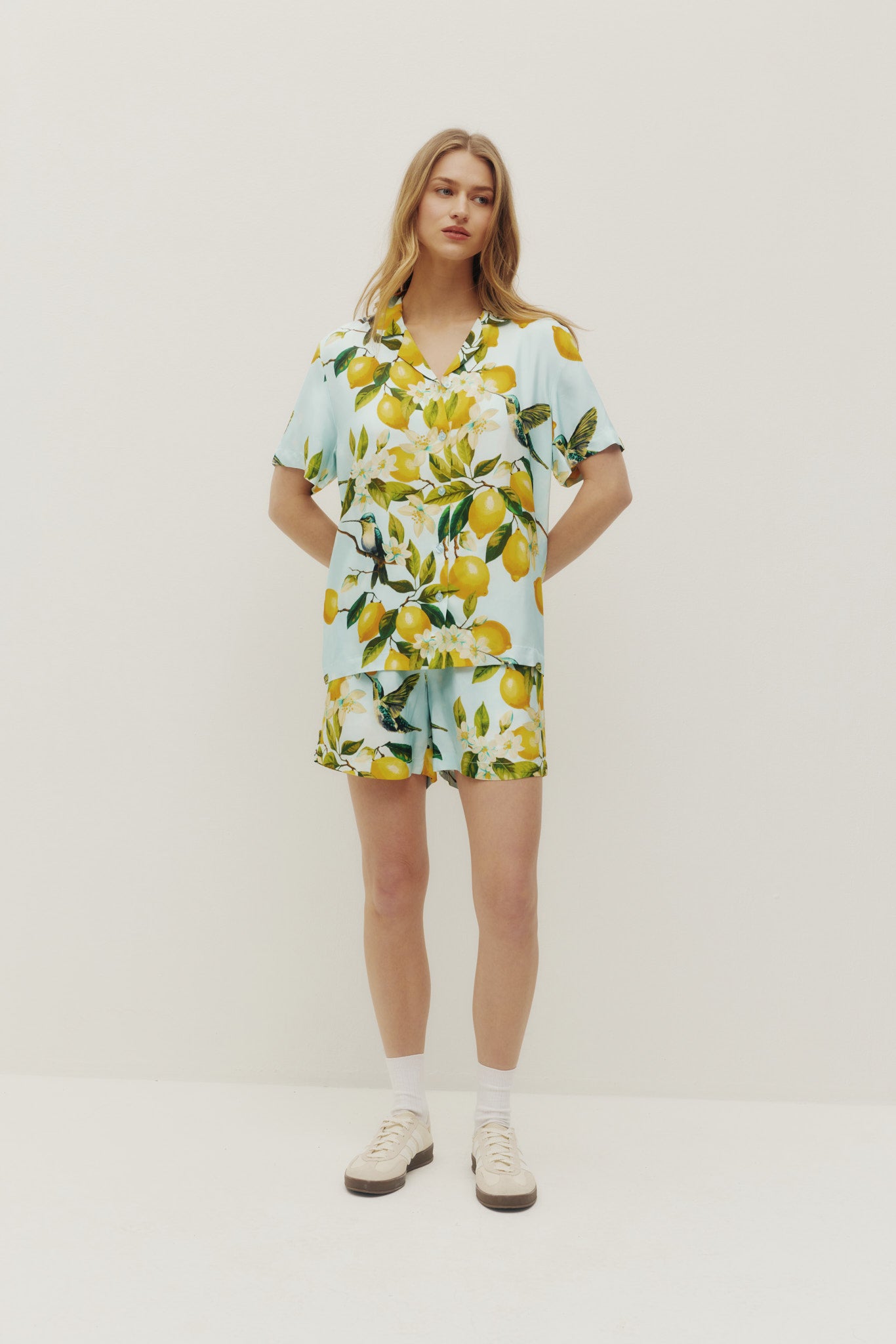 Lemon Hummingbird Shorts