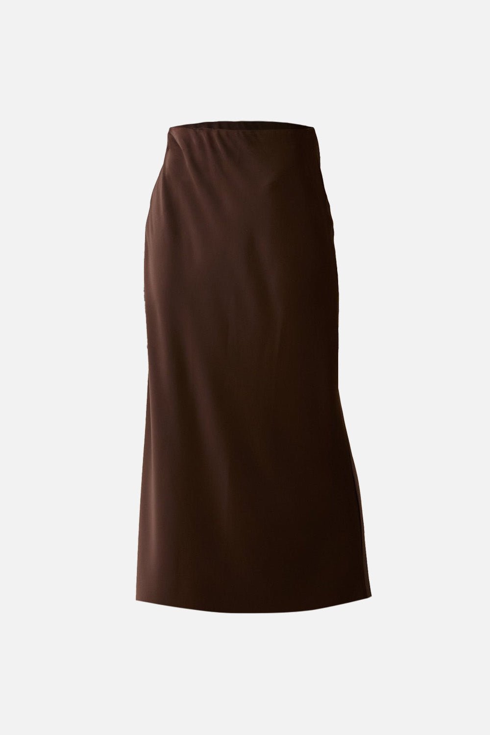 Bias-Cut Satin Slip Skirt