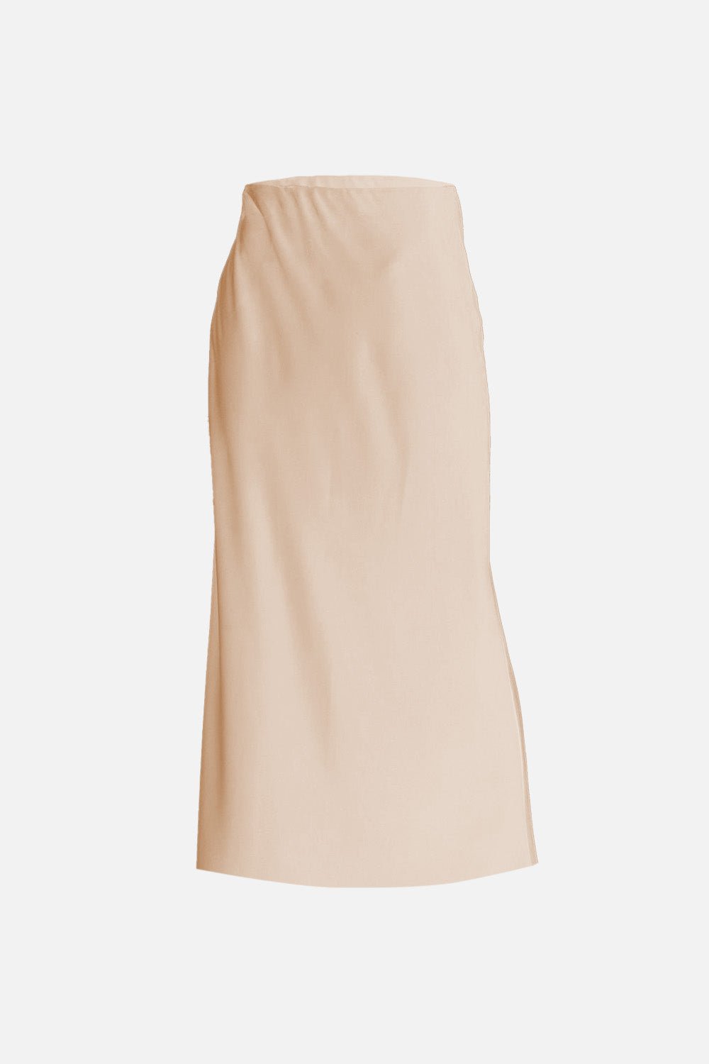 Bias-Cut Satin Slip Skirt