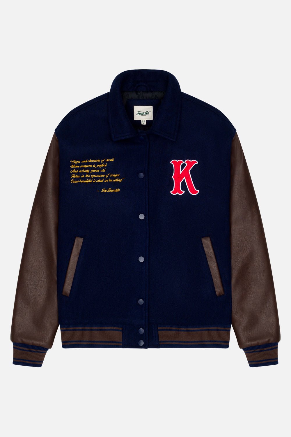 Varsity Jacket Burgundy⎪KUWALLA TEE