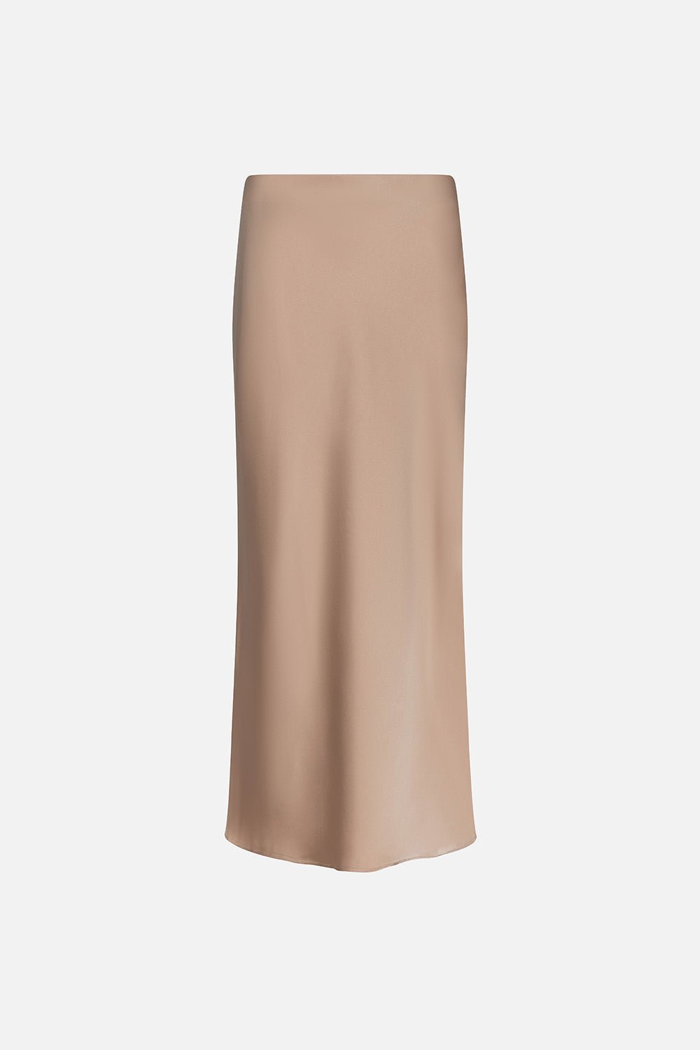 Bias-Cut Satin Slip Skirt