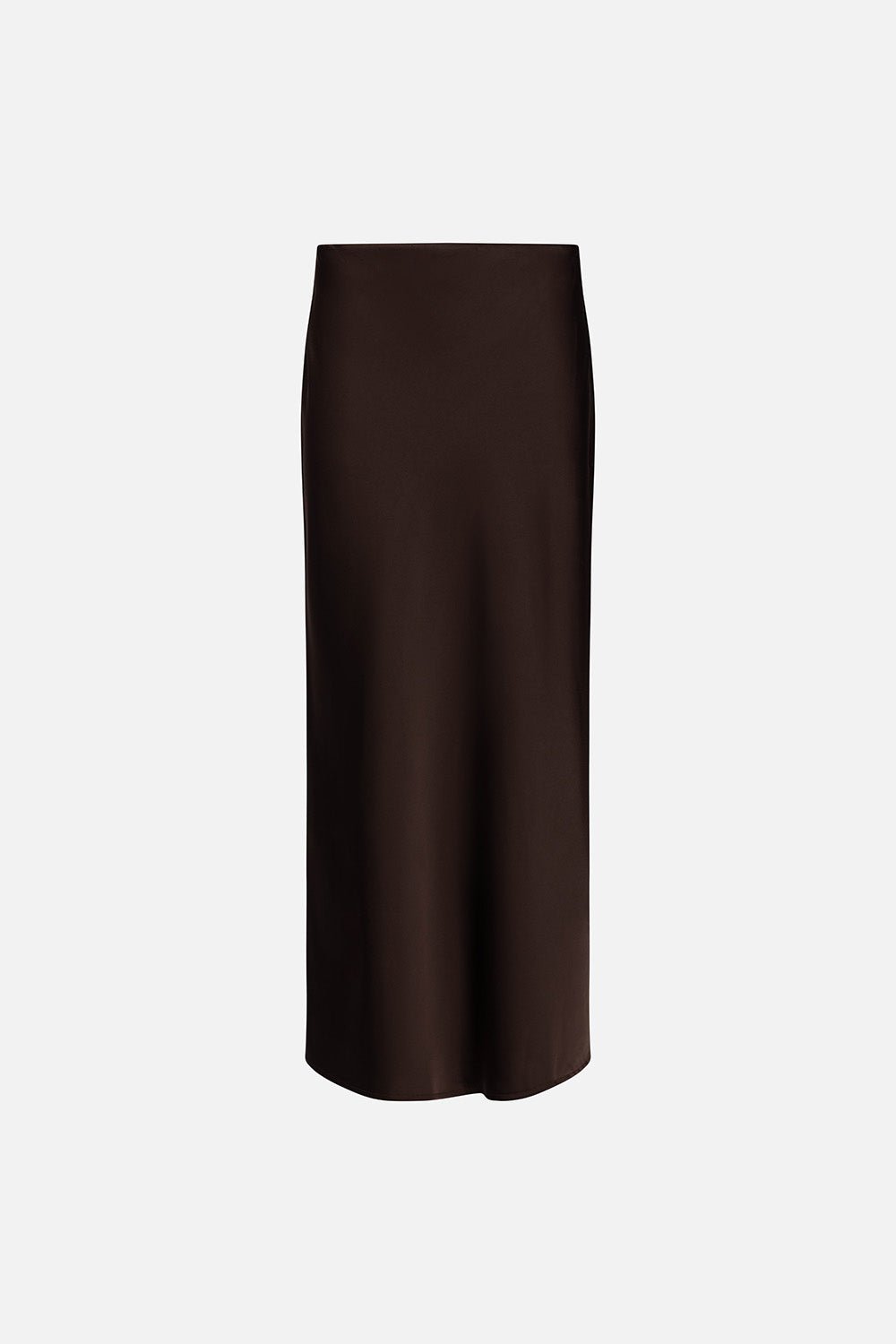 Bias-Cut Satin Slip Skirt