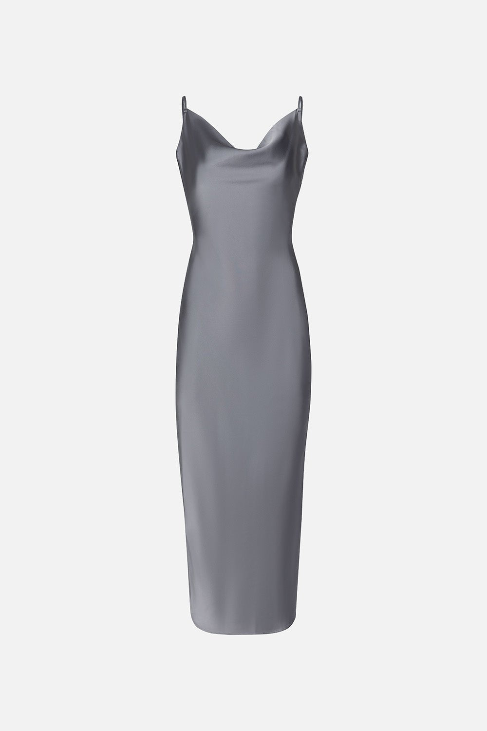 Bias-Cut Satin Slip Dress