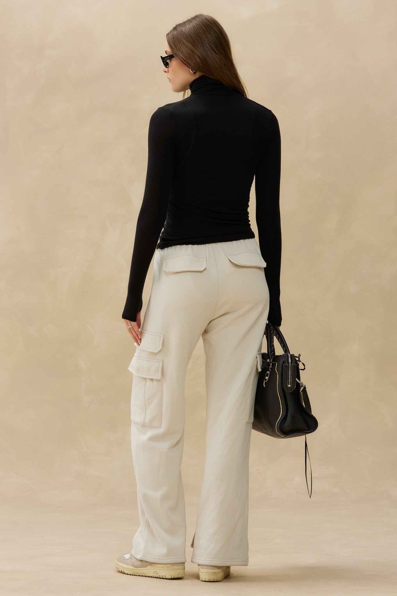 Black turtleneck layering hotsell