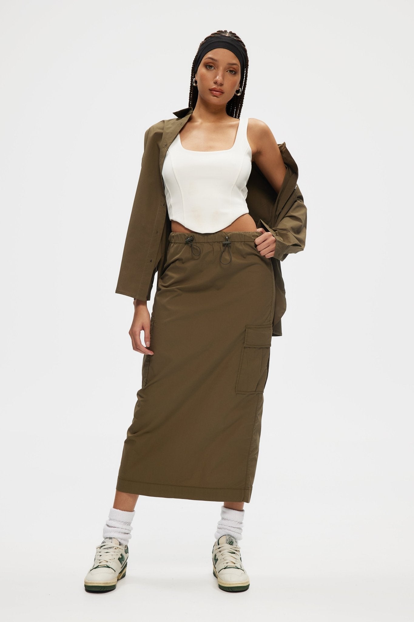 Cargo Twill Skirt