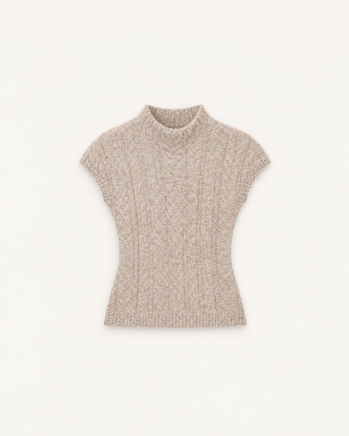 Lisse Cableknit Mockneck
