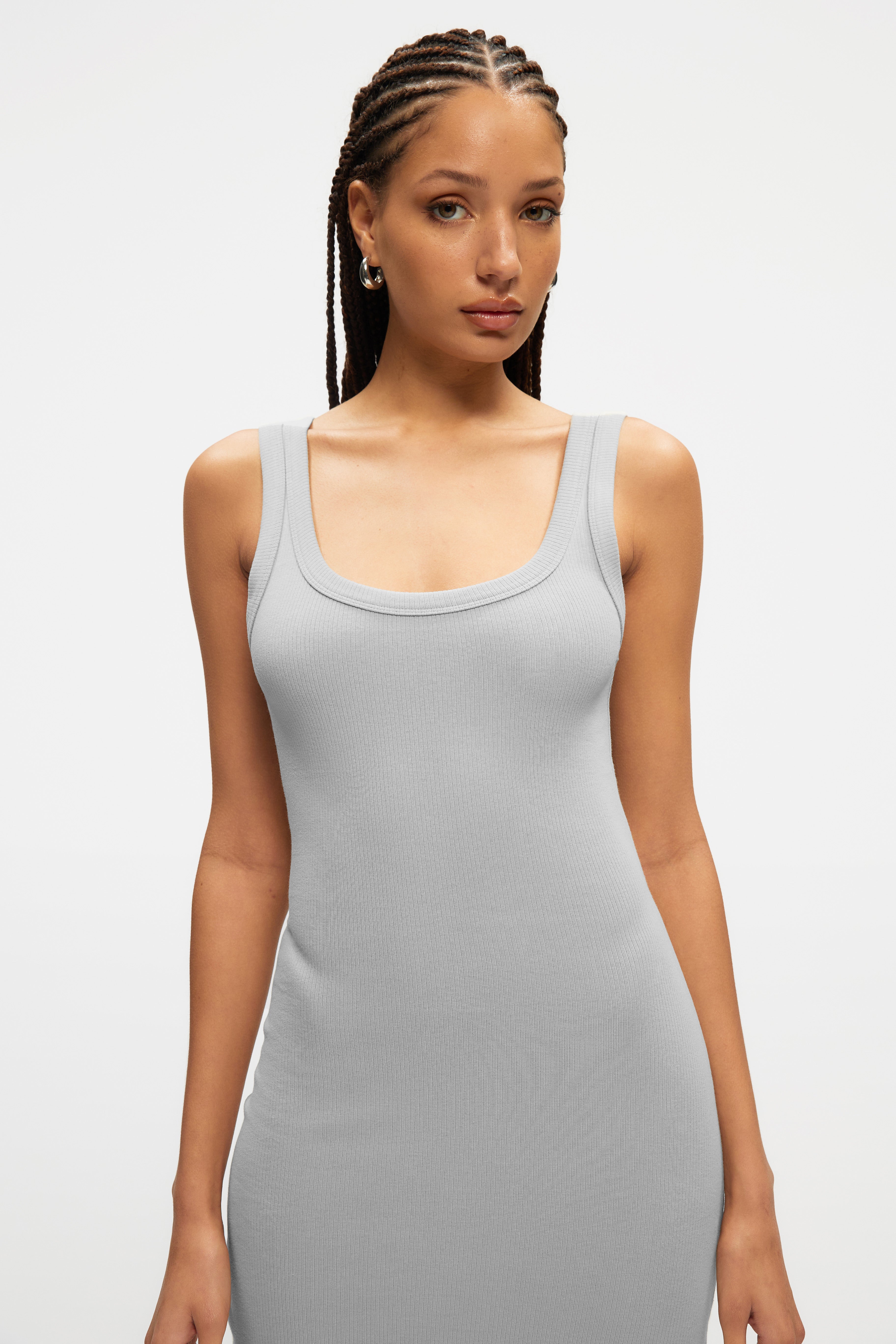 Grey tank top dress on sale