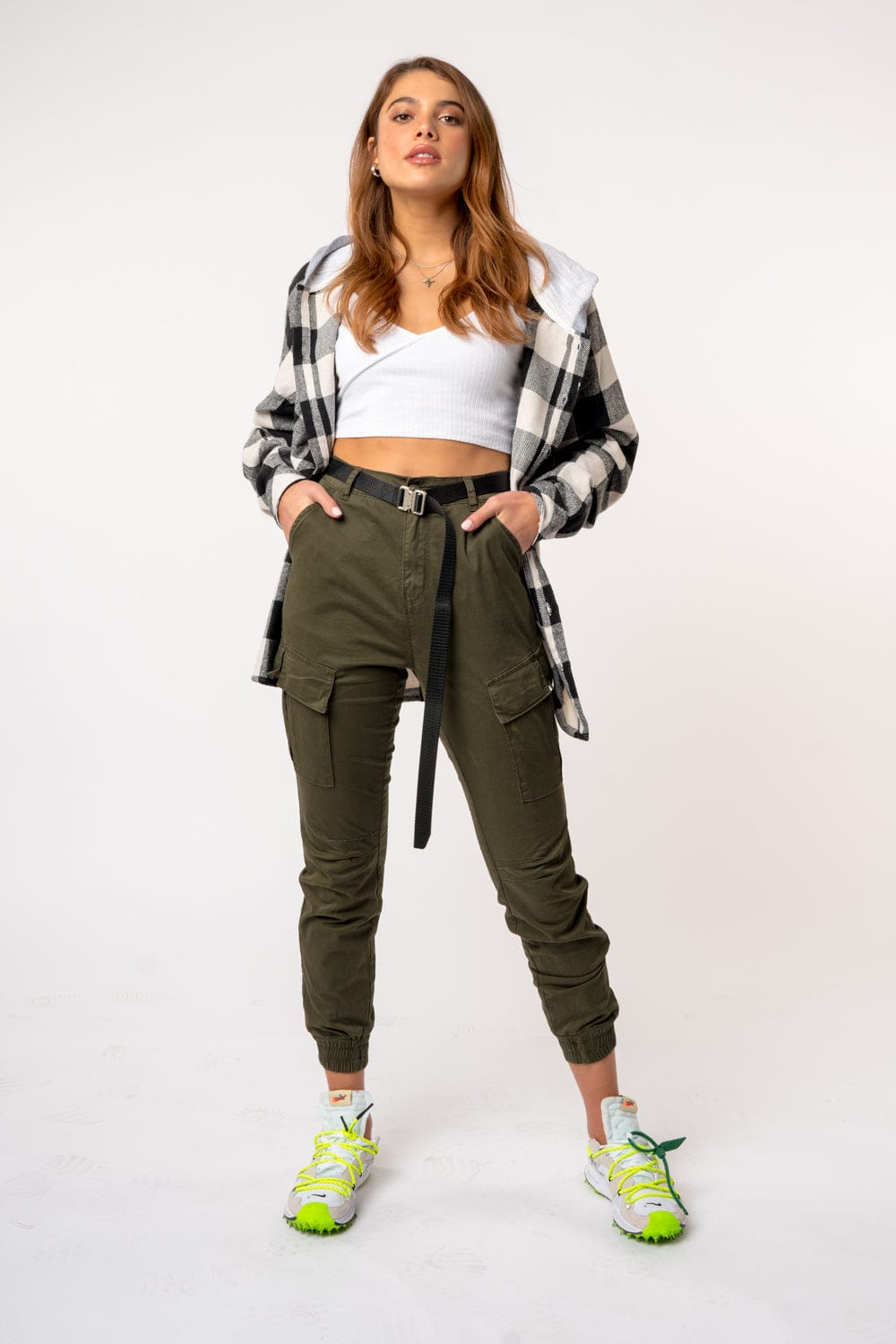 Kameela Cargo Pants - Olive  Plus size baddie outfits, Olive green cargo  pants, Girls fashion clothes