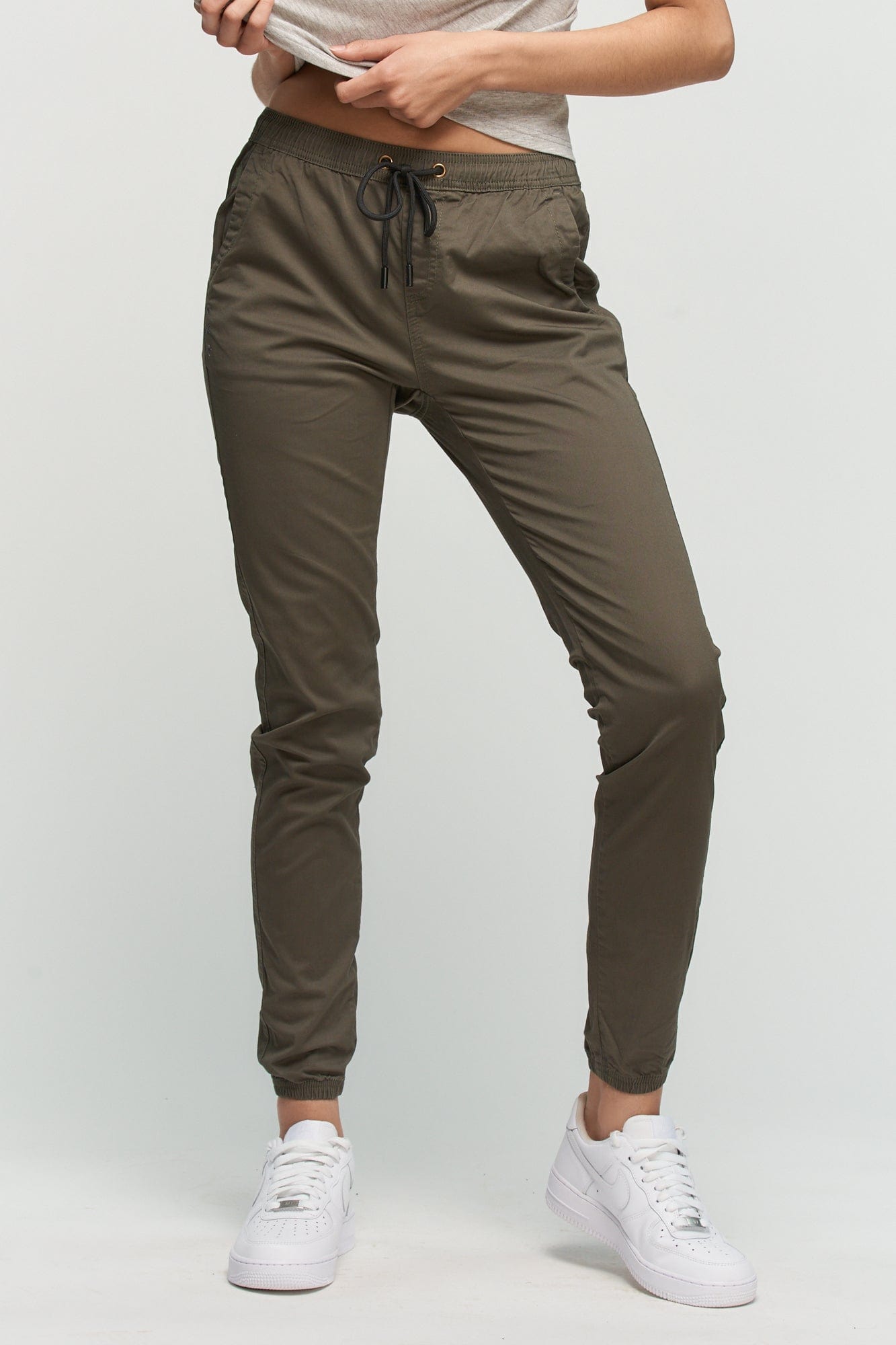 Womens on sale chino joggers