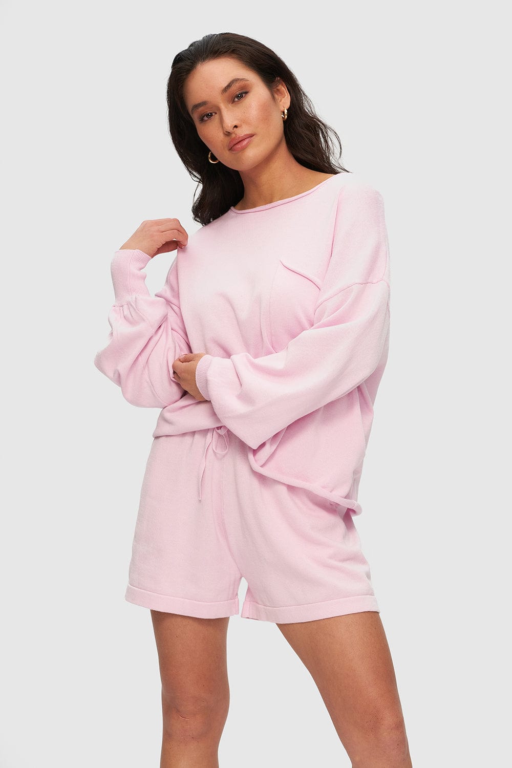 Blush knitwear top