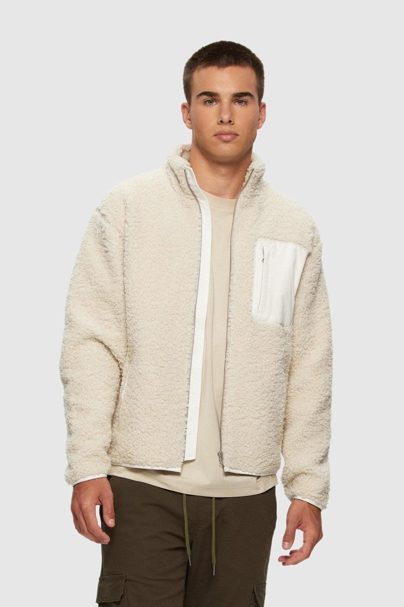 Cream fleece jumper hotsell