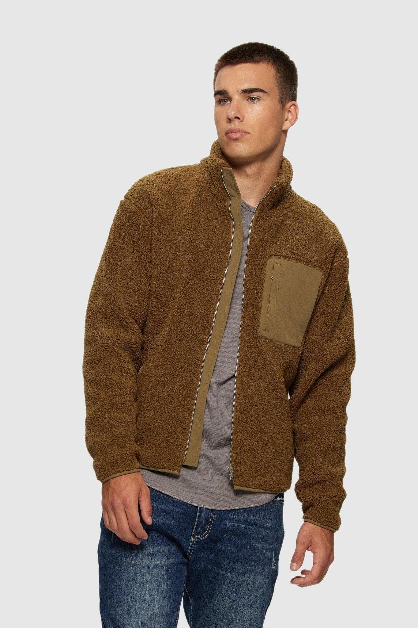 Long bonded sherpa coat hotsell