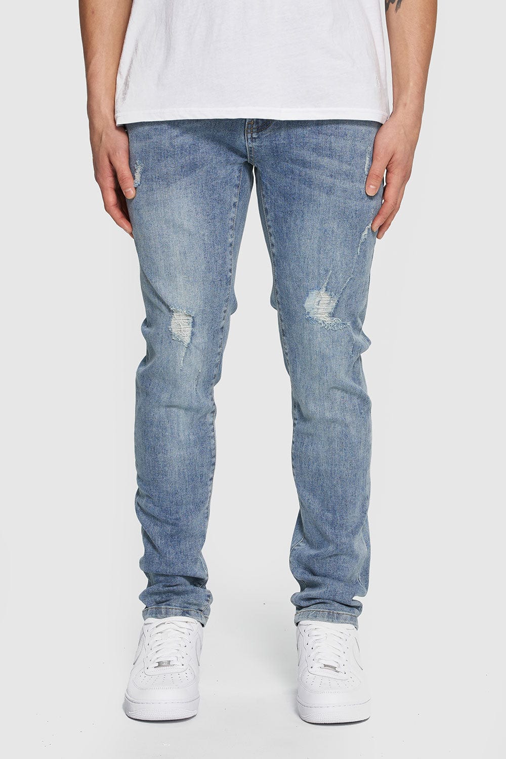 Buy Destroyed Skinny Denim Jean Men's Jeans & Pants from Kuwalla. Find  Kuwalla fashion & more at