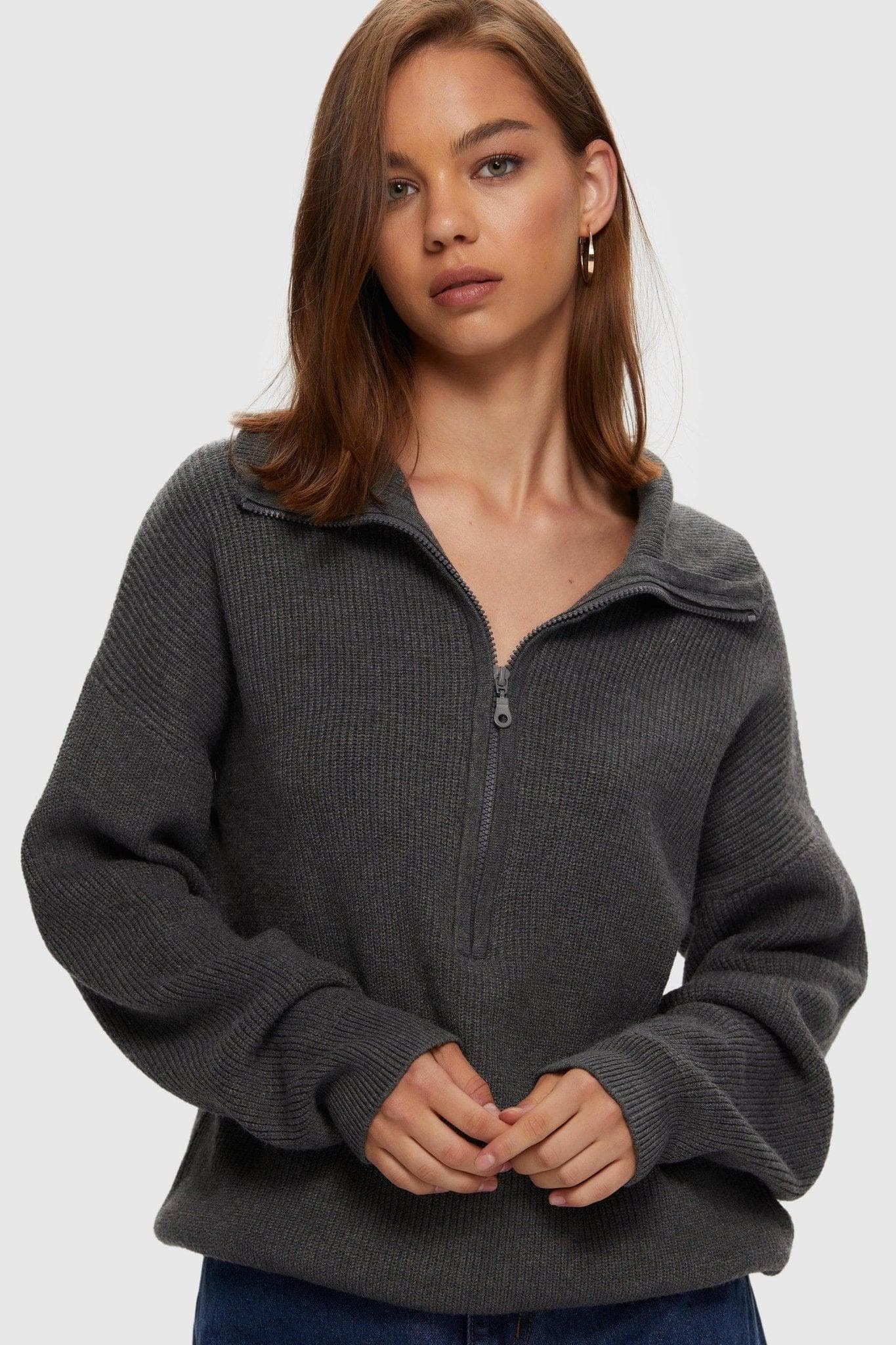 Half zip sale up sweater